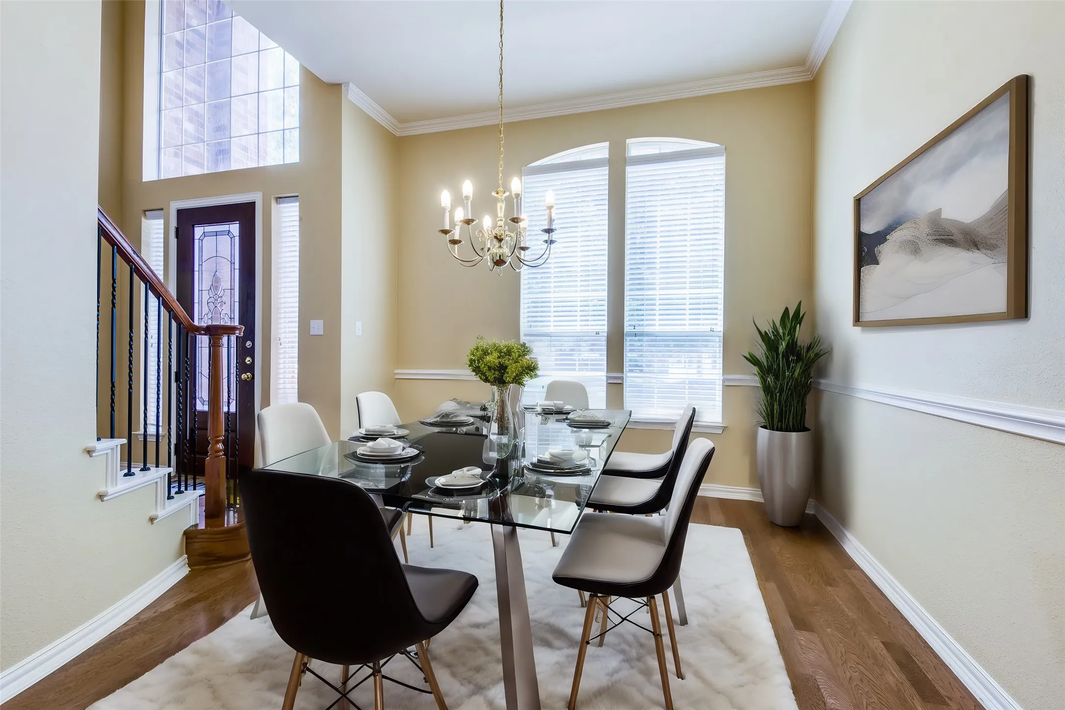Virtually staged to demonstrate use of space