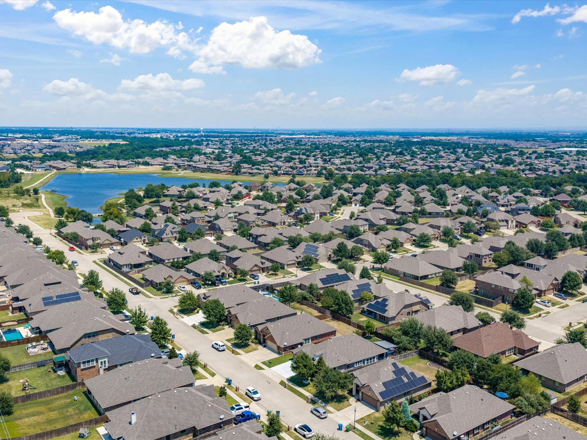Home is located right down the street from the neighborhood fishing pond/jogging trail!