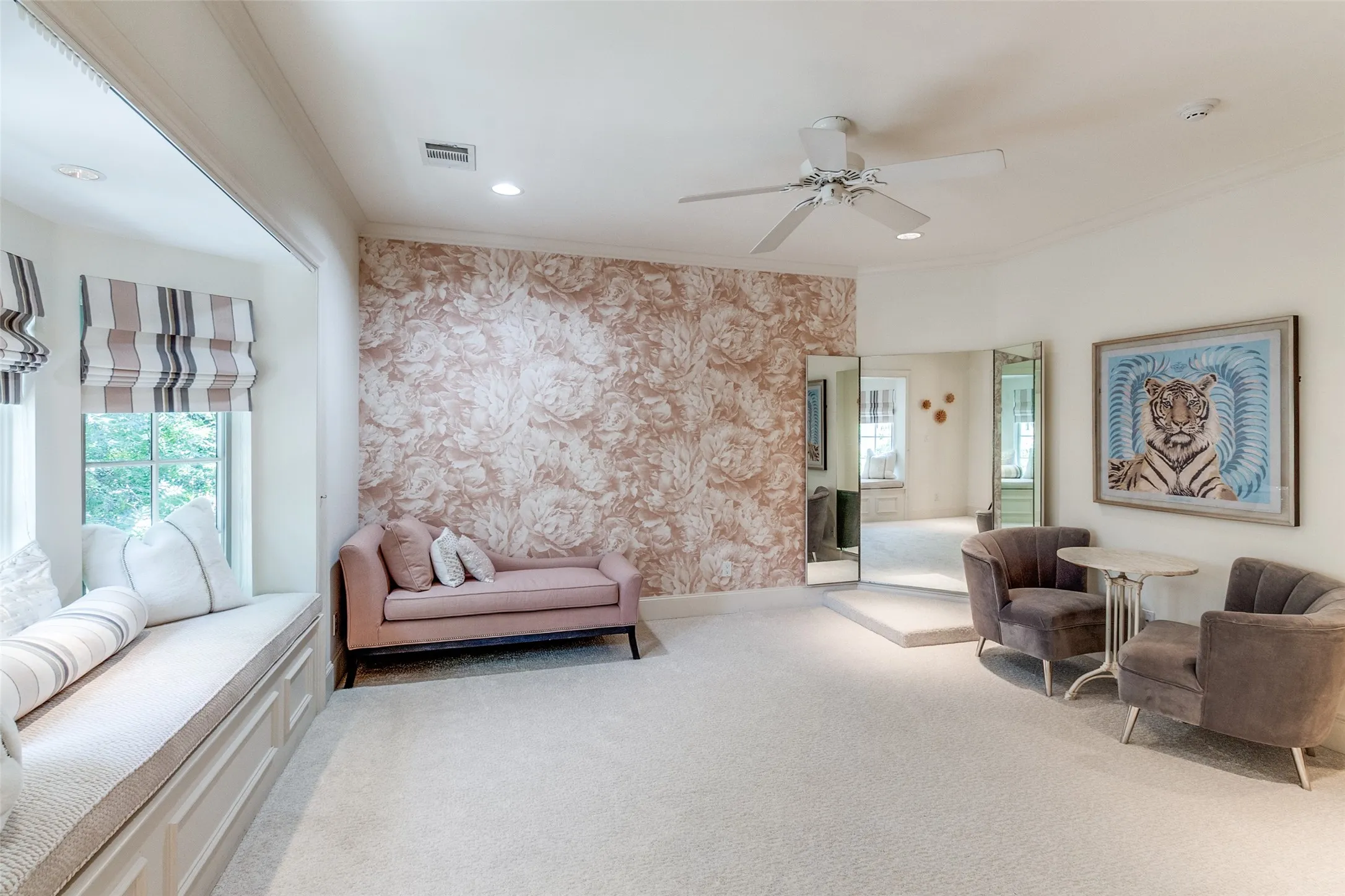 Front Bedroom North with ample space, Bath and Walk In Closet