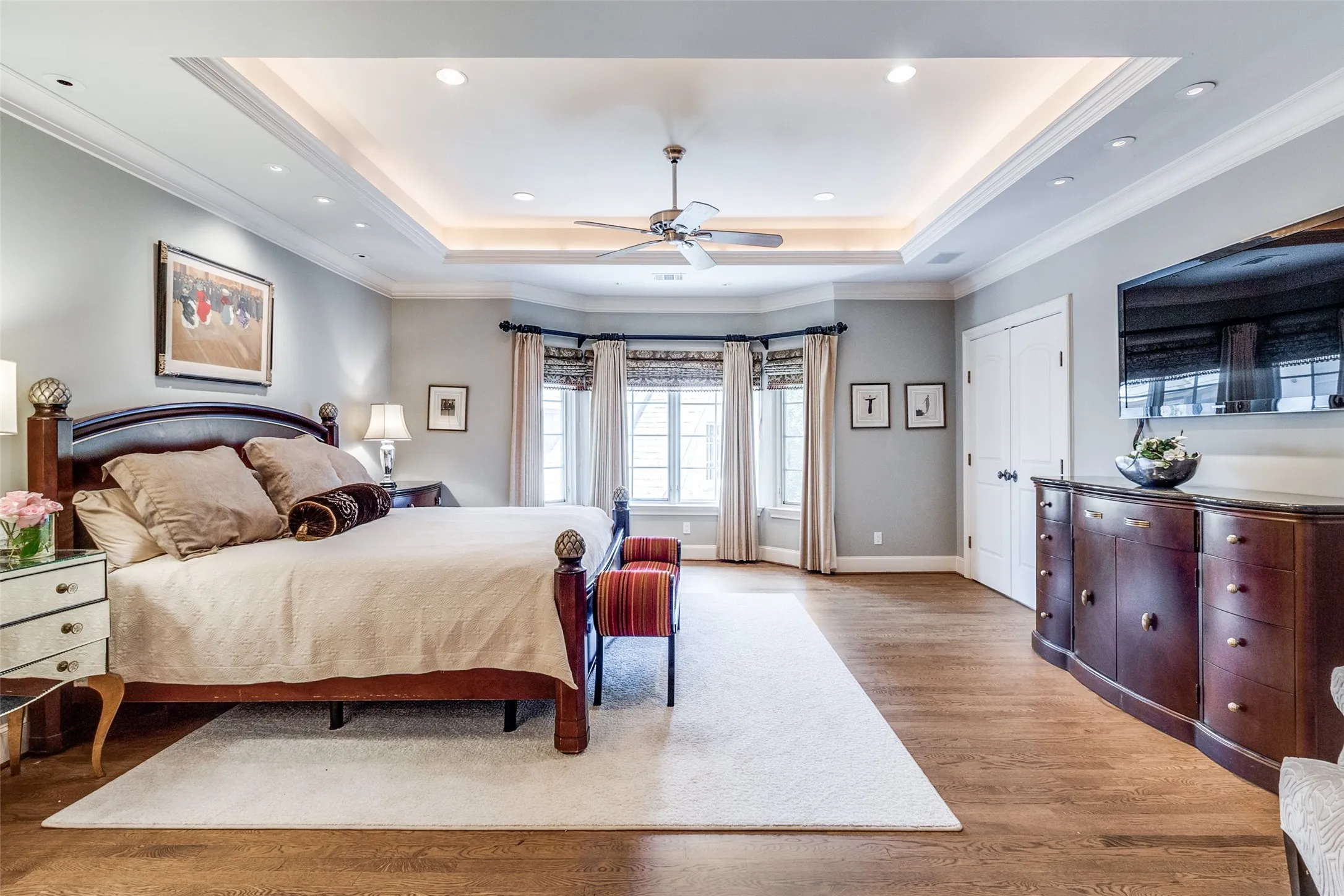 Primary Bedroom with Dual Primary Bath Suite and Separate Study