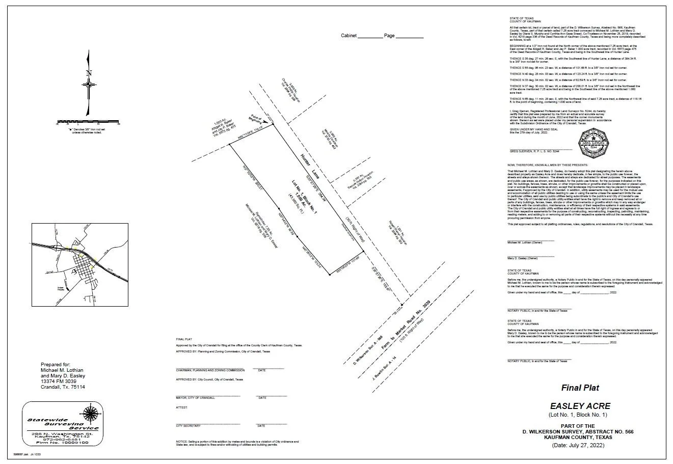 Unimproved Land For Sale in Kaufman County , 1107 Hunter Lane, Crandall, Texas 75114, 0, 0, Garage spaces, 0 Sqft, built in 0, mls#21351010, Real Estate Agent in Crandall, Homes For Sale in Kaufman county, Homes For Sale in Crandall, Realtor in Crandall Texas, Real Estate Brokerage Independent Realty Texas, Luminita Cordes Realtor