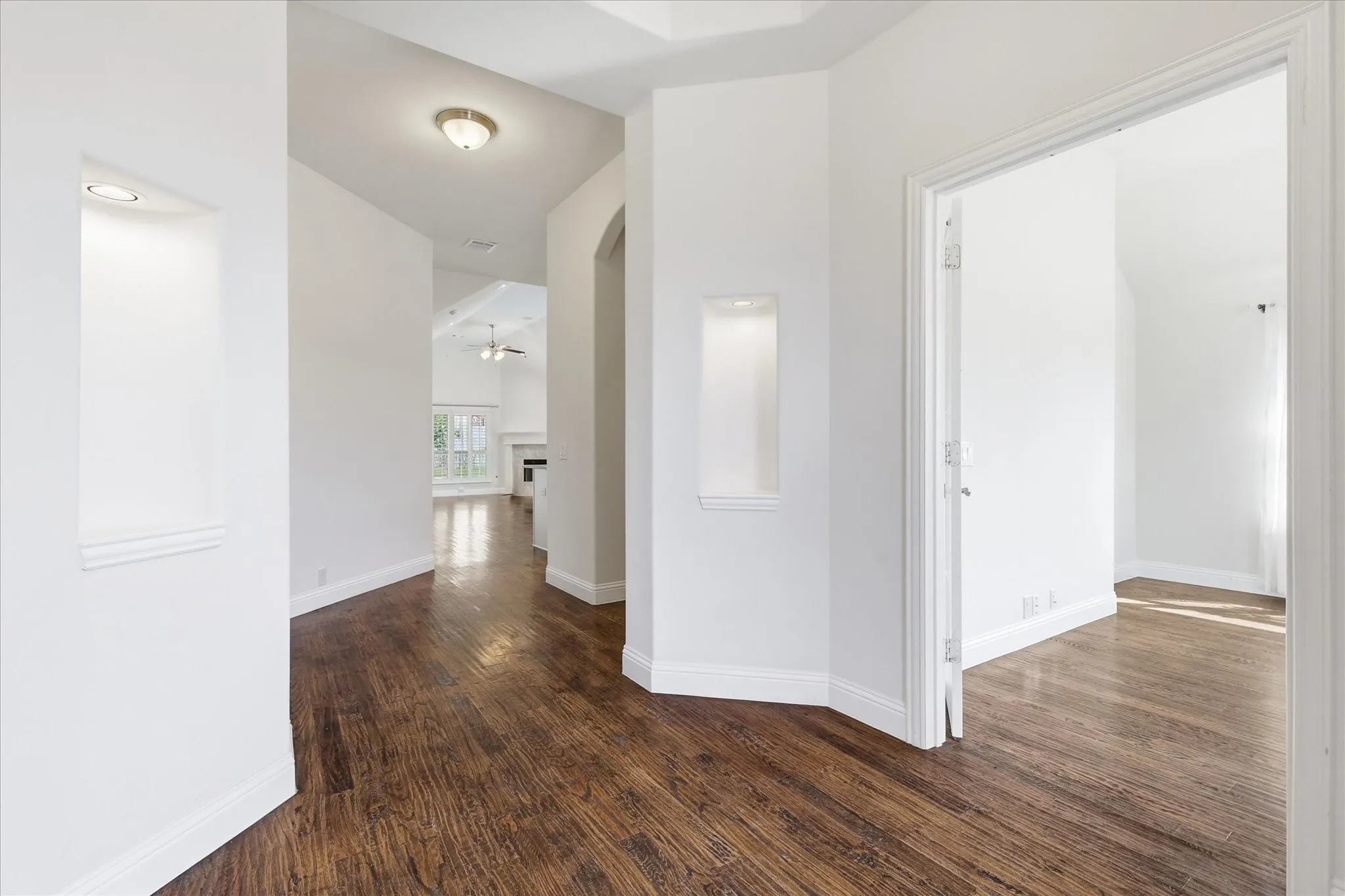Flex space situated at the front of the home.