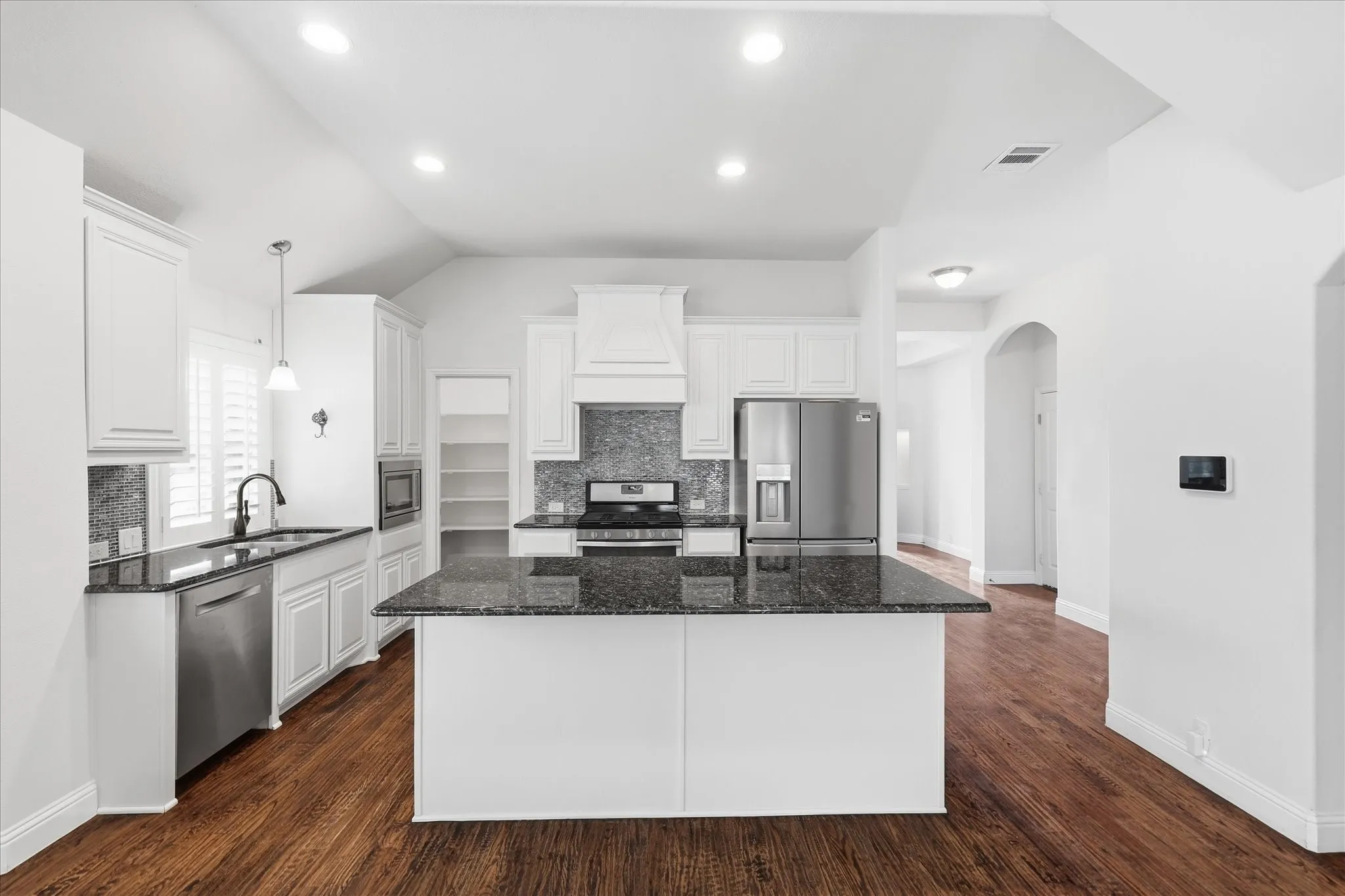 Huge walk-in pantry.