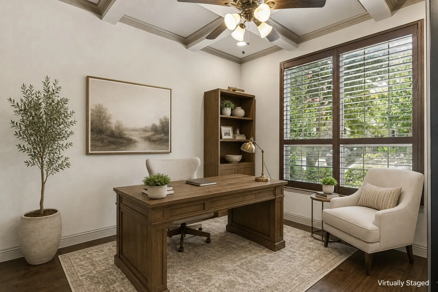 Virtually Staged Office
