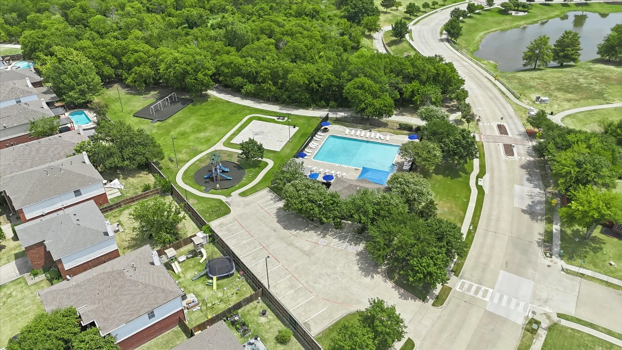 Residents can enjoy the community pool closeby
