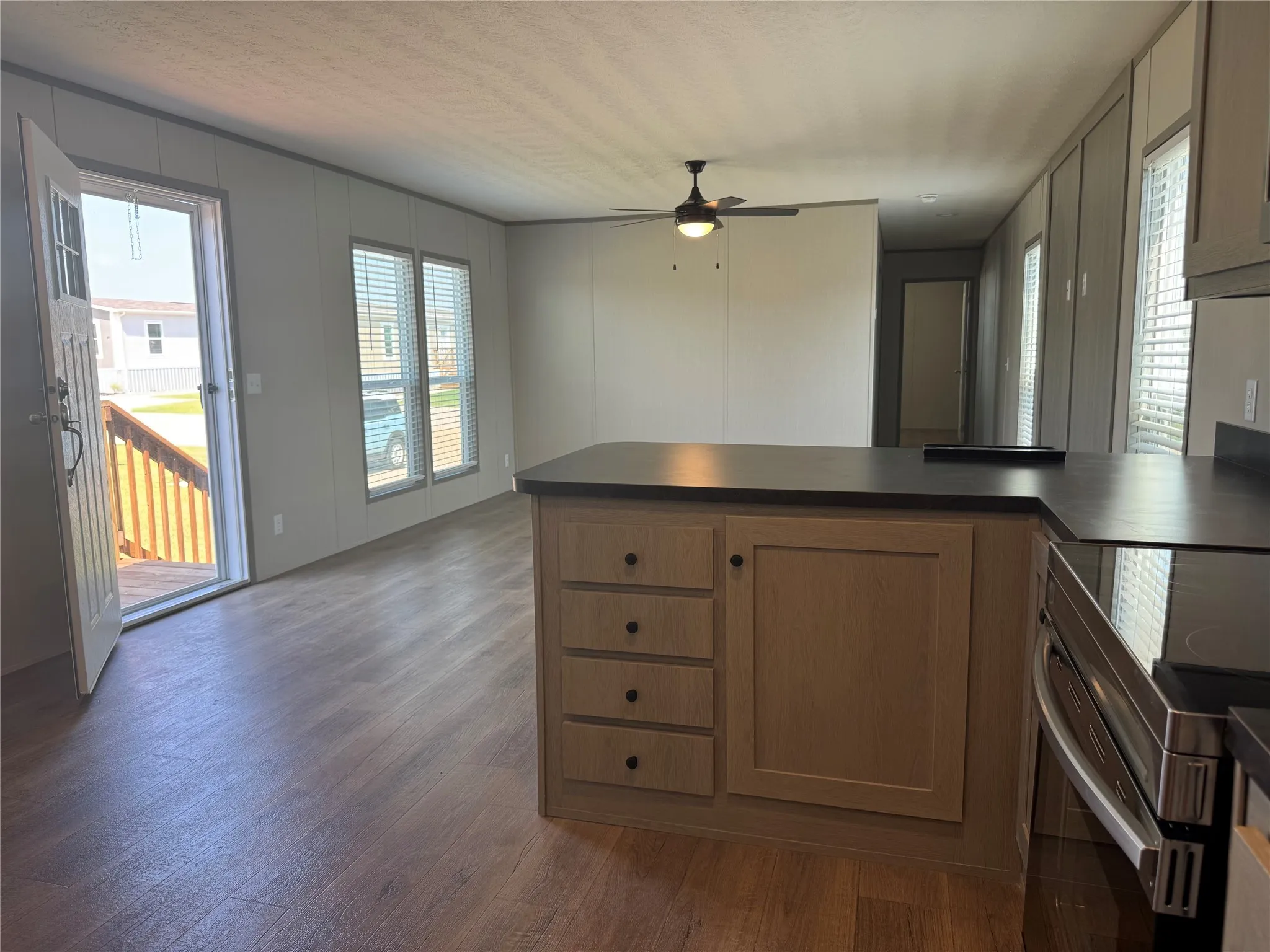 overlooks living room