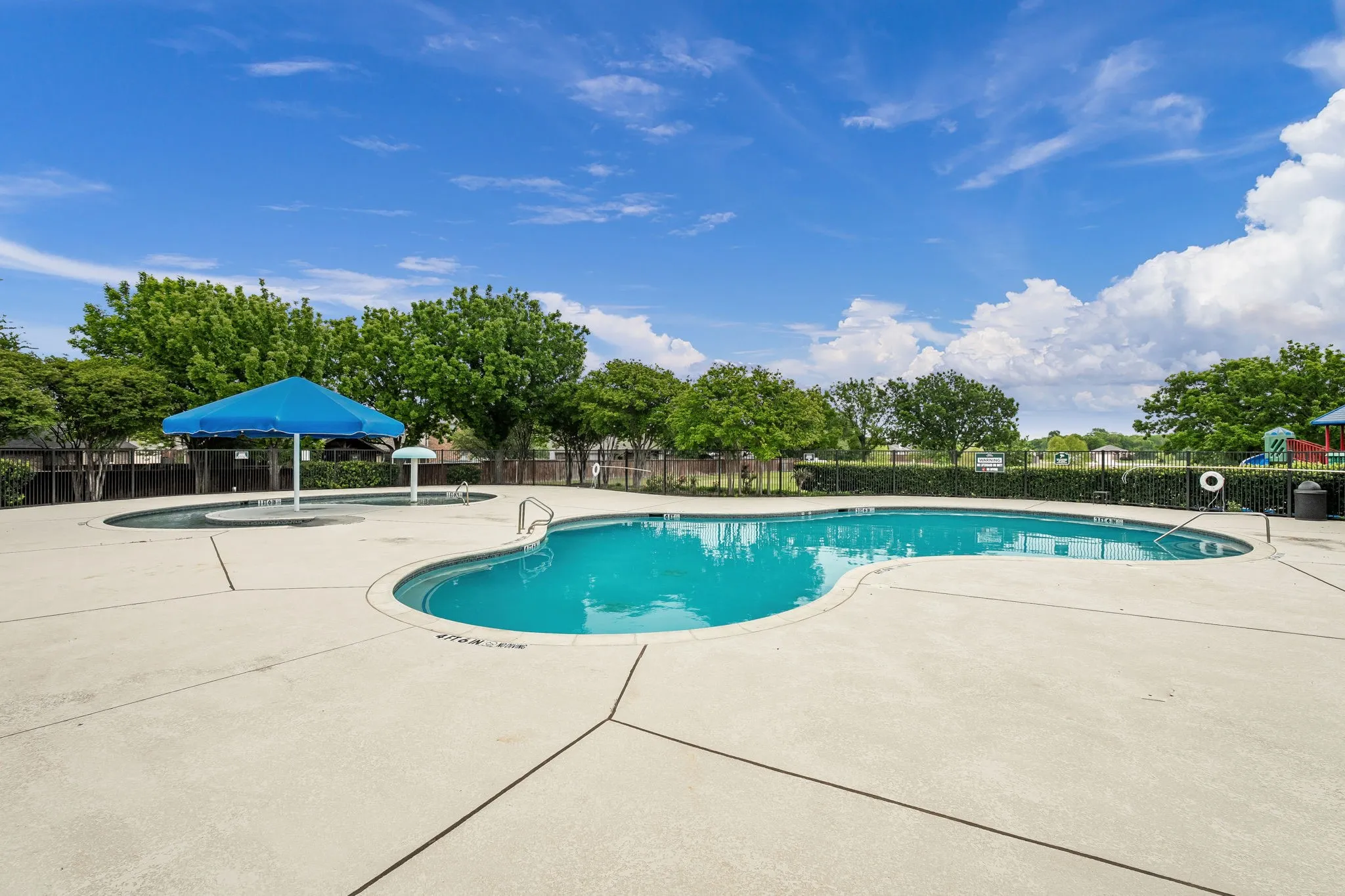 One of two pools you have access to with the HOA.