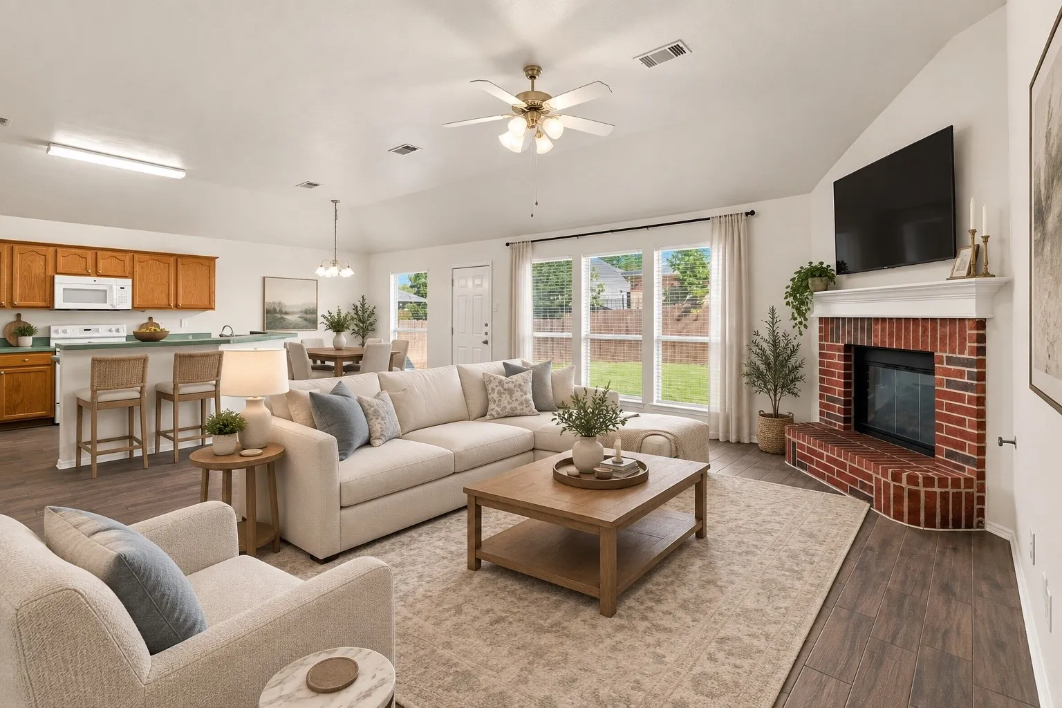 Virtually Staged: Living Room