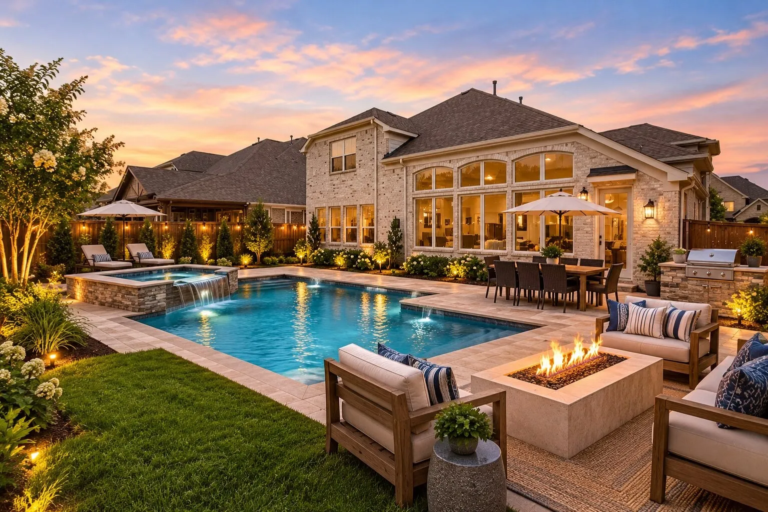*VIRTUAL RENDERING* of a backyard oasis.