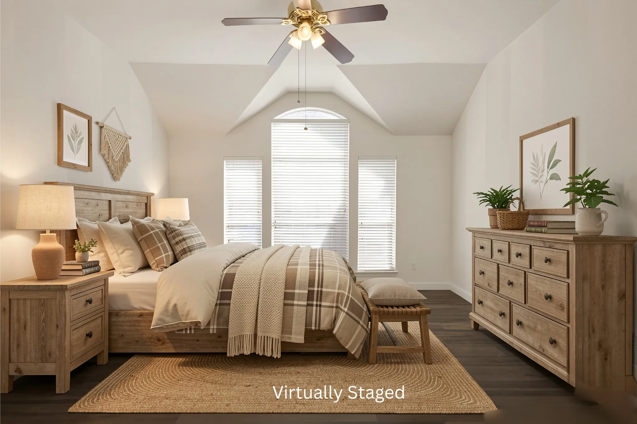 Primary Bedroom Virtually Staged