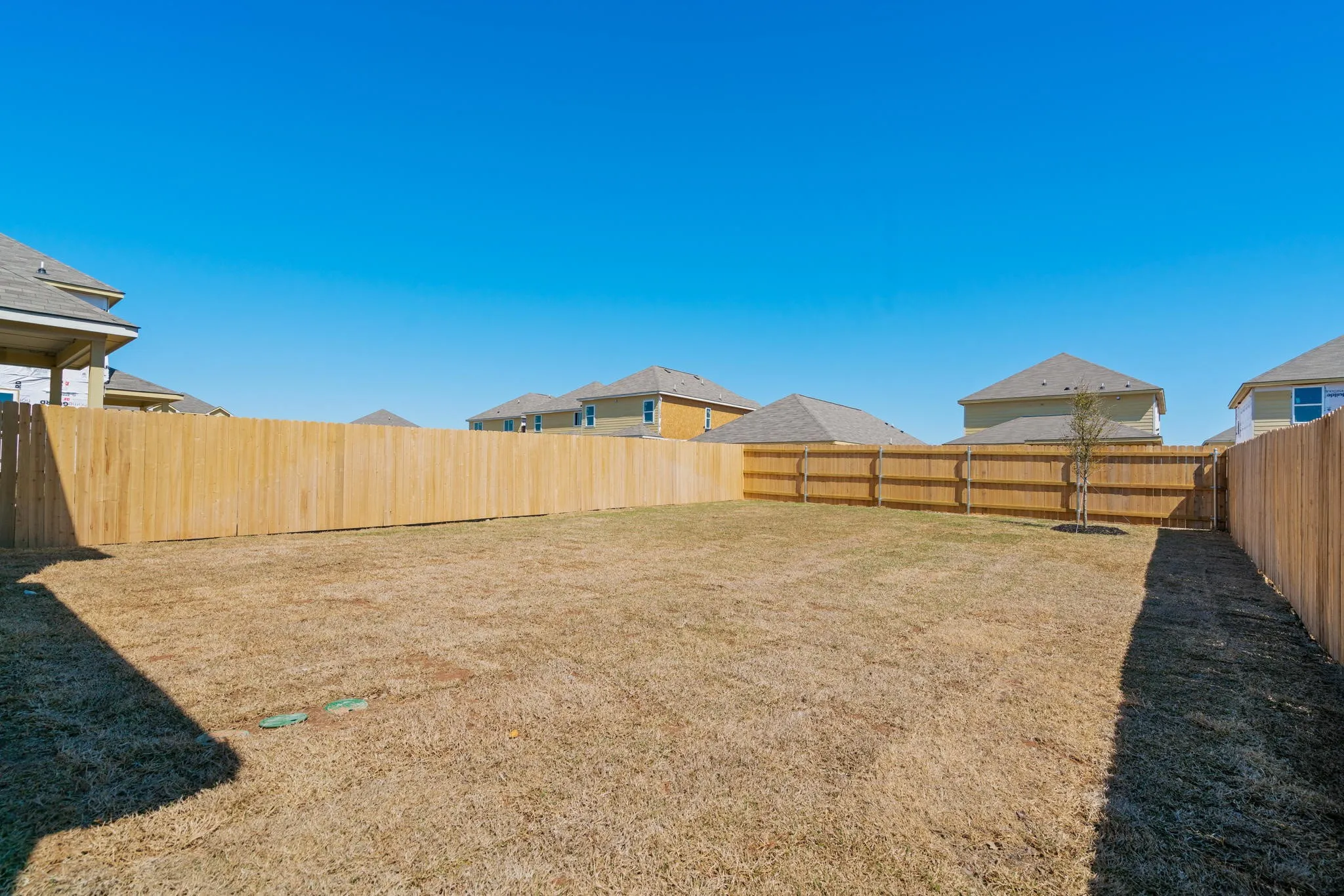 Large backyard