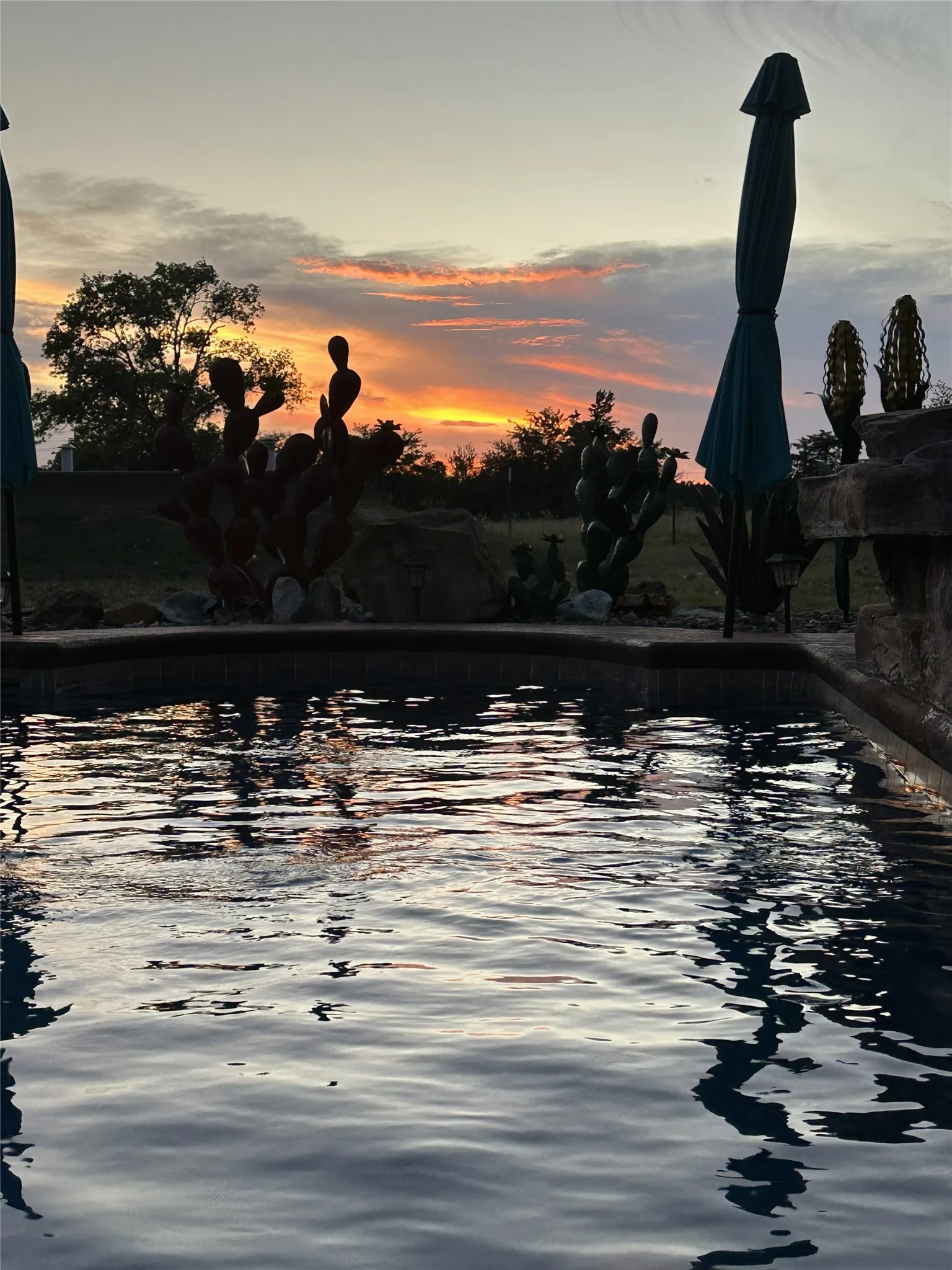 Sunset from Pool