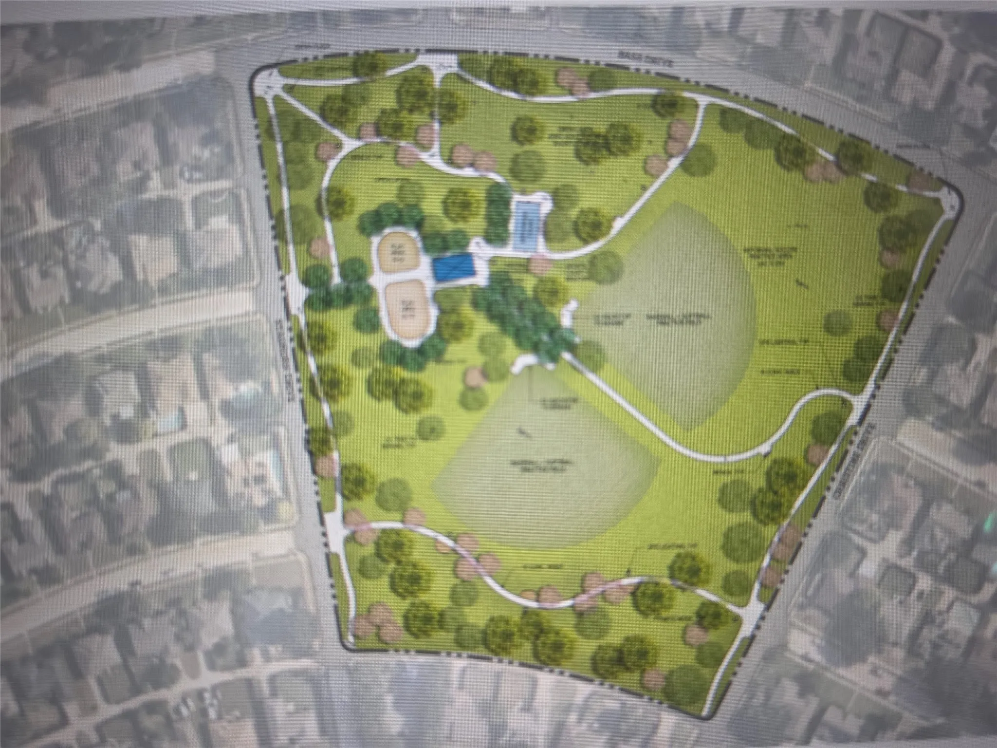renovating the park across the street