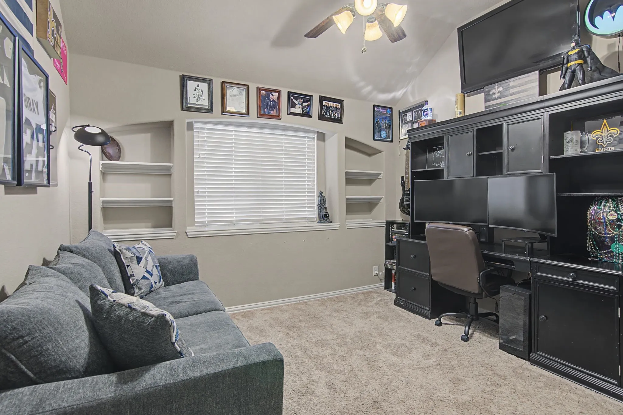 Another upstairs bedroom currently used for a home office.