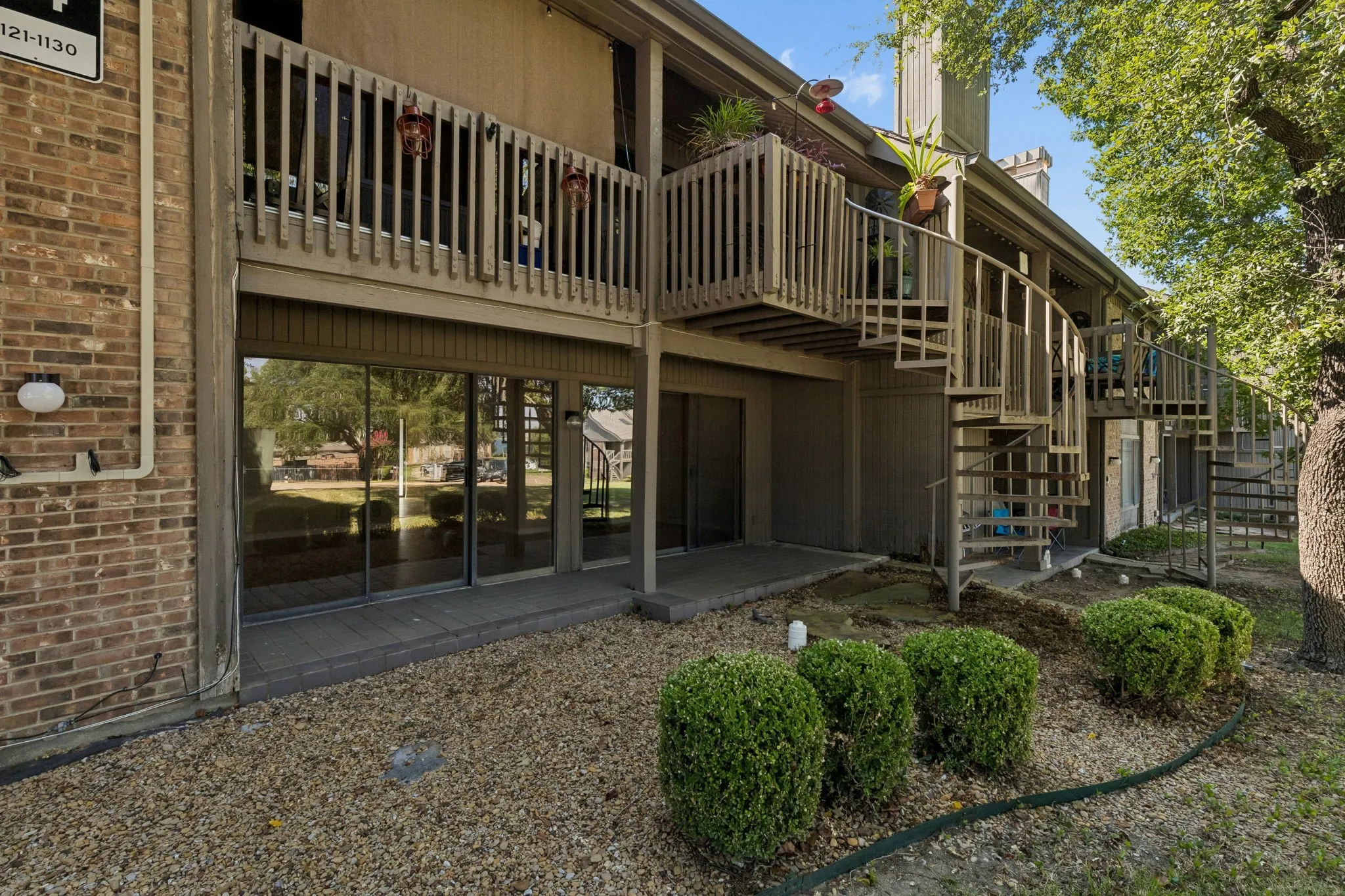back patio that faces lake view