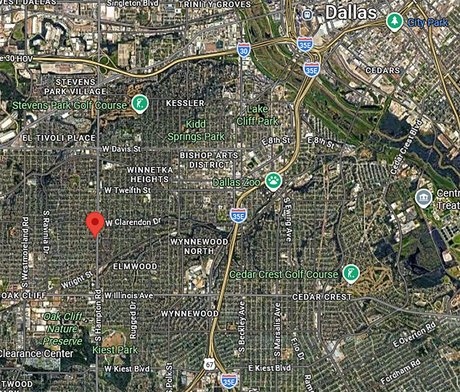 Red arrow shows location