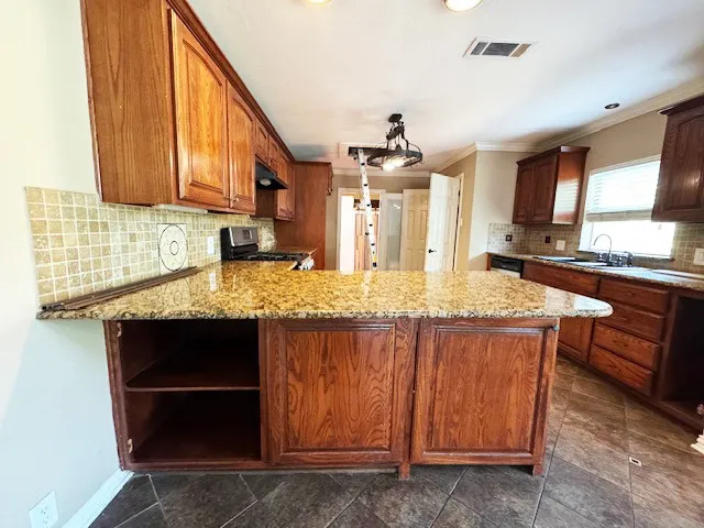 View into kitchen bar