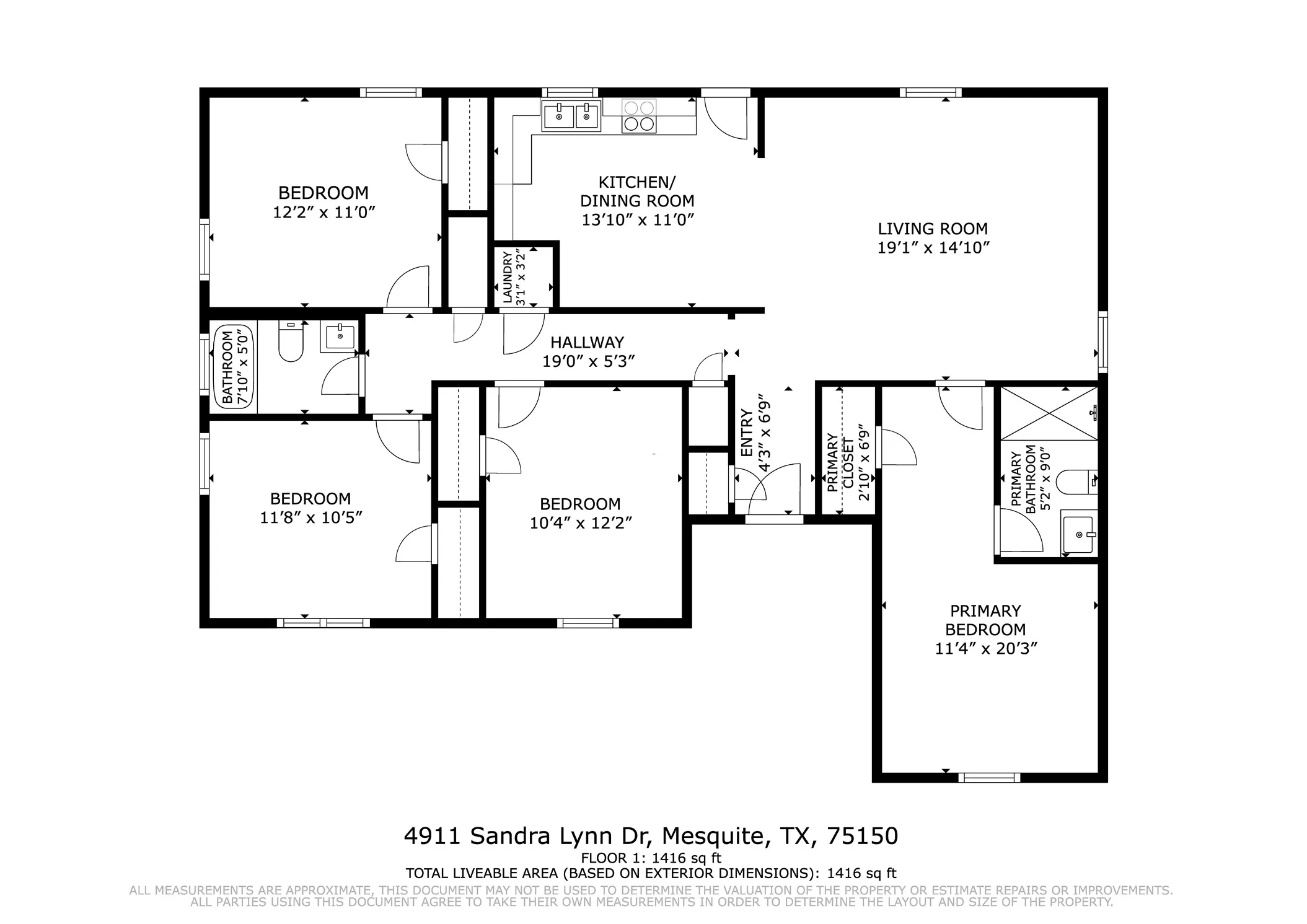 Single Family Residence For Sale in Dallas County , 4911 Sandra Lynn Drive, Mesquite, Texas 75150, 4 Bedroom, 2 Bathroom, Garage spaces, 1,416 Sqft, built in 1960, mls#21351351, Real Estate Agent in Mesquite, Homes For Sale in Dallas county, Homes For Sale in Mesquite, Realtor in Mesquite Texas, Real Estate Brokerage Independent Realty Texas, Luminita Cordes Realtor
