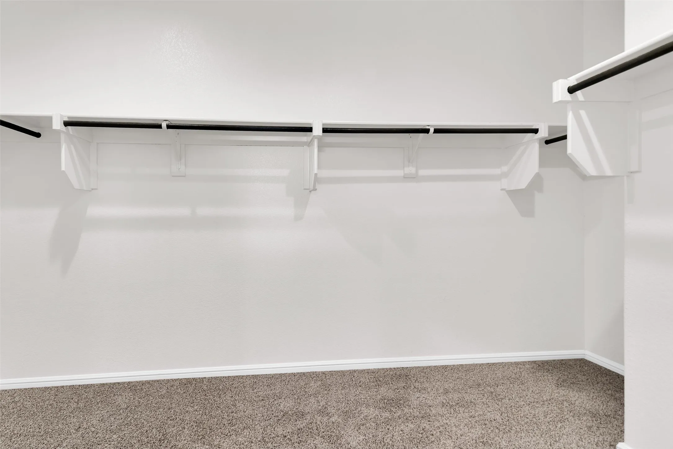White walls with a light texture
