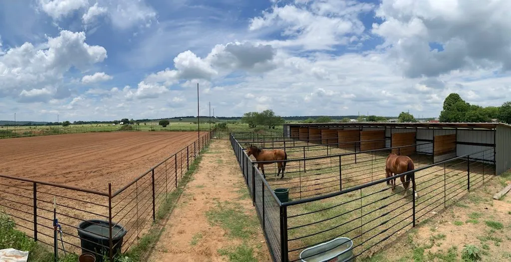 Horse stalls available to rent on site.
