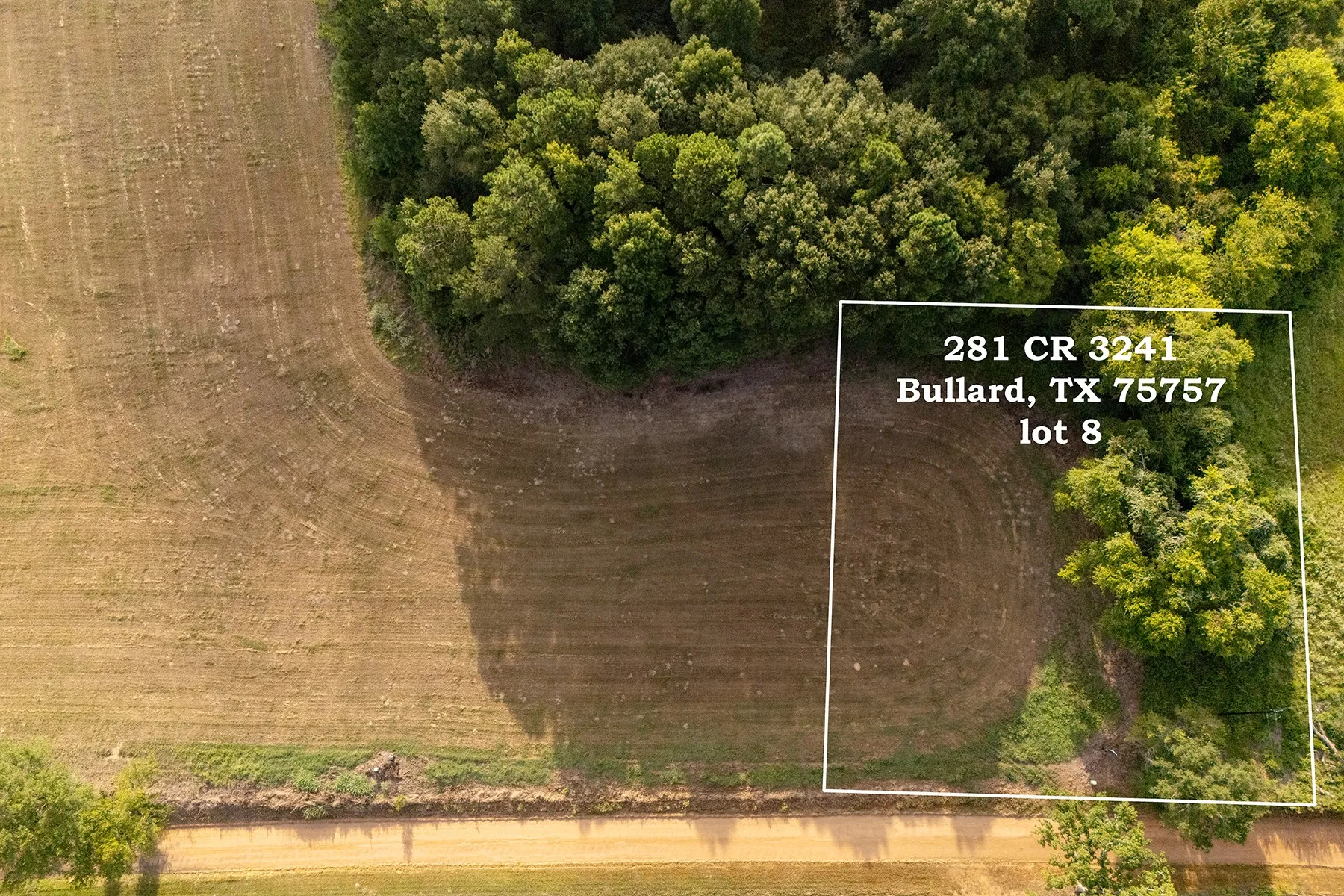 Unimproved Land For Sale in Cherokee County , 281 County Road 3421 (Lot 8), Bullard, Texas 75757, 0, 0, Garage spaces, 0 Sqft, built in 0, Price $75,000, mls#21351422, Real Estate Agent in Bullard, Homes For Sale in Cherokee county, Homes For Sale in Bullard, Realtor in Bullard Texas, Real Estate Brokerage Independent Realty Texas, Luminita Cordes Realtor