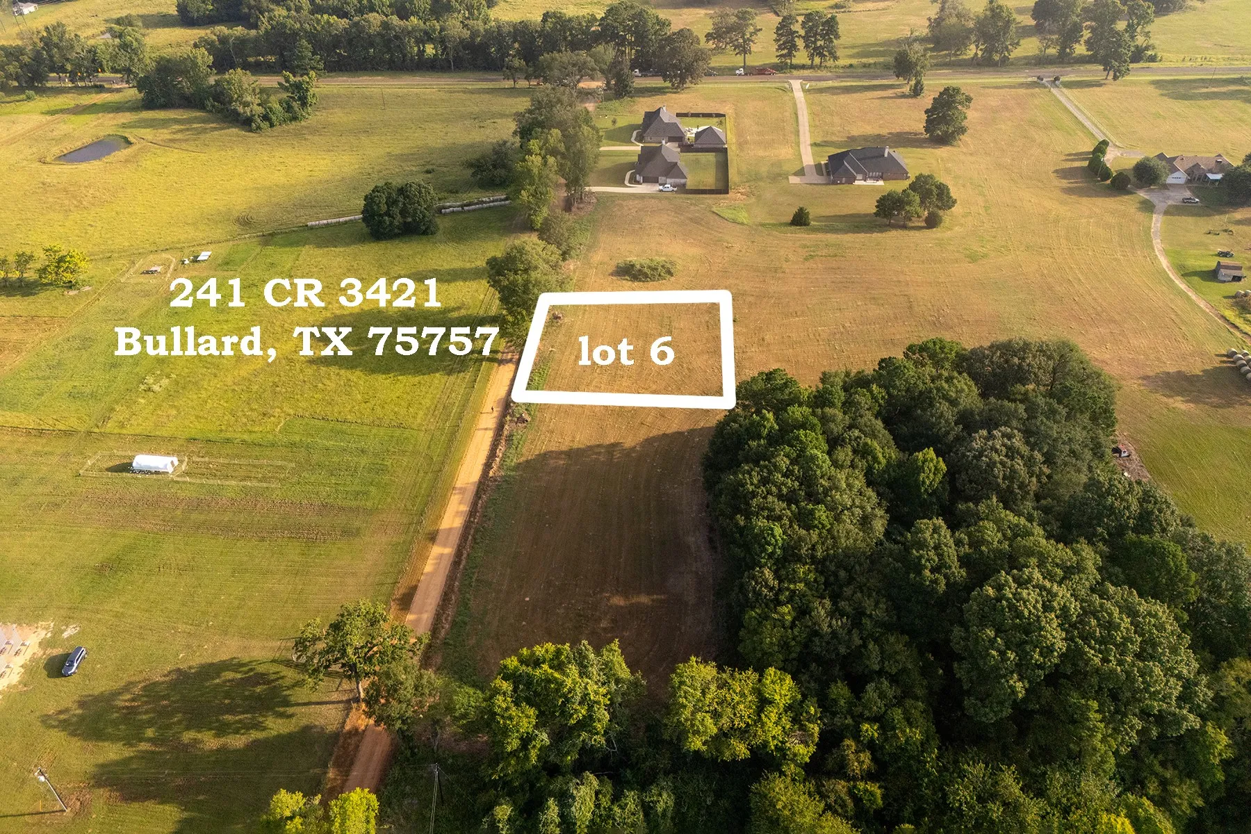 Unimproved Land For Sale in Cherokee County , 241 County Road 3421 (Lot 6), Bullard, Texas 75757, 0, 0, Garage spaces, 0 Sqft, built in 0, Price $75,000, mls#21351364, Real Estate Agent in Bullard, Homes For Sale in Cherokee county, Homes For Sale in Bullard, Realtor in Bullard Texas, Real Estate Brokerage Independent Realty Texas, Luminita Cordes Realtor