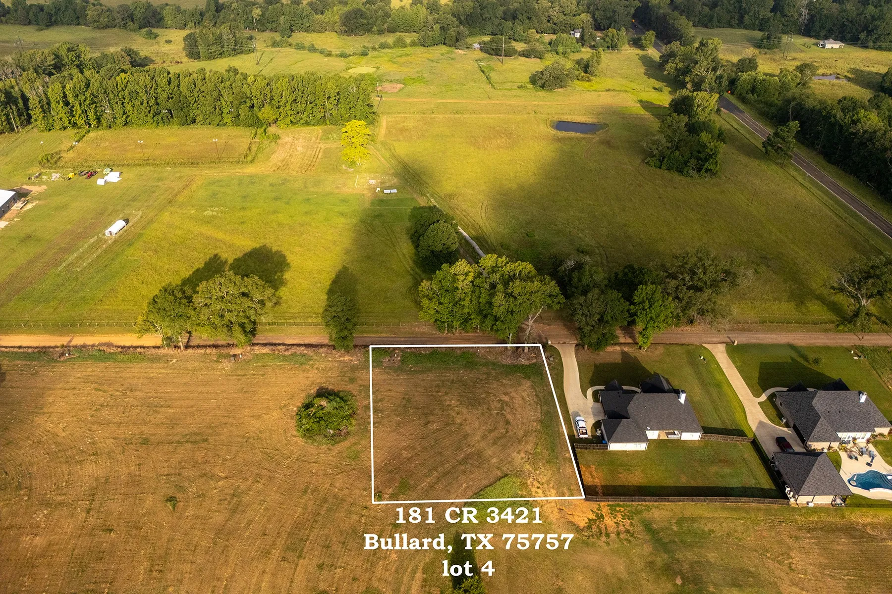Unimproved Land For Sale in Cherokee County , 181 County Road 3421 (Lot 4), Bullard, Texas 75757, 0, 0, Garage spaces, 0 Sqft, built in 0, Price $75,000, mls#21351334, Real Estate Agent in Bullard, Homes For Sale in Cherokee county, Homes For Sale in Bullard, Realtor in Bullard Texas, Real Estate Brokerage Independent Realty Texas, Luminita Cordes Realtor