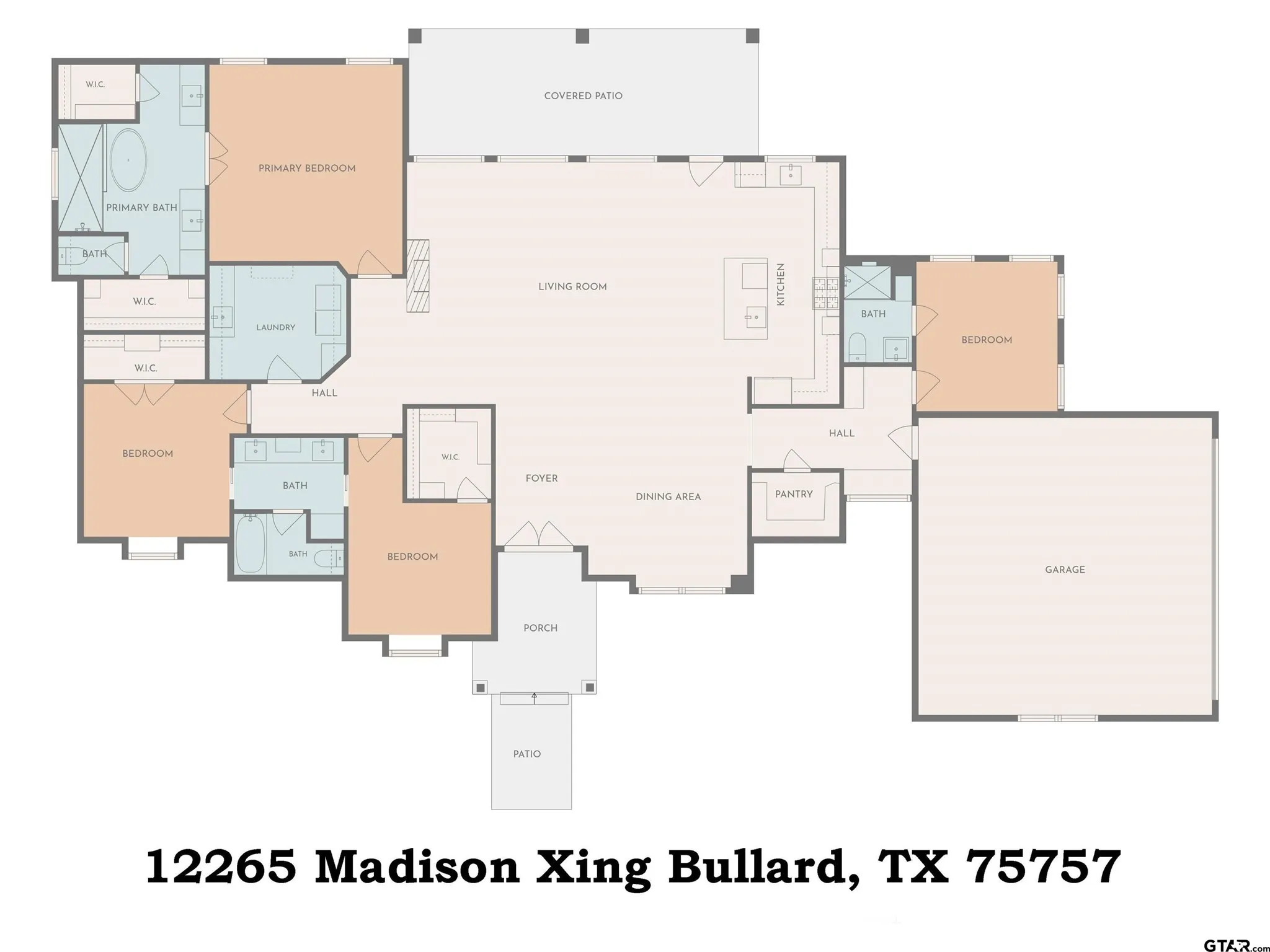 Single Family Residence For Sale in Smith County , 12265 Madison Crossing, Bullard, Texas 75757, 4 Bedrooms, 3 Bathrooms, 2 Garage spaces, 2,515 Sqft, built in 2025, Price $599,900, mls#21350169, Real Estate Agent in Bullard, Homes For Sale in Smith county, Homes For Sale in Bullard, Realtor in Bullard Texas, Real Estate Brokerage Independent Realty Texas, Luminita Cordes Realtor