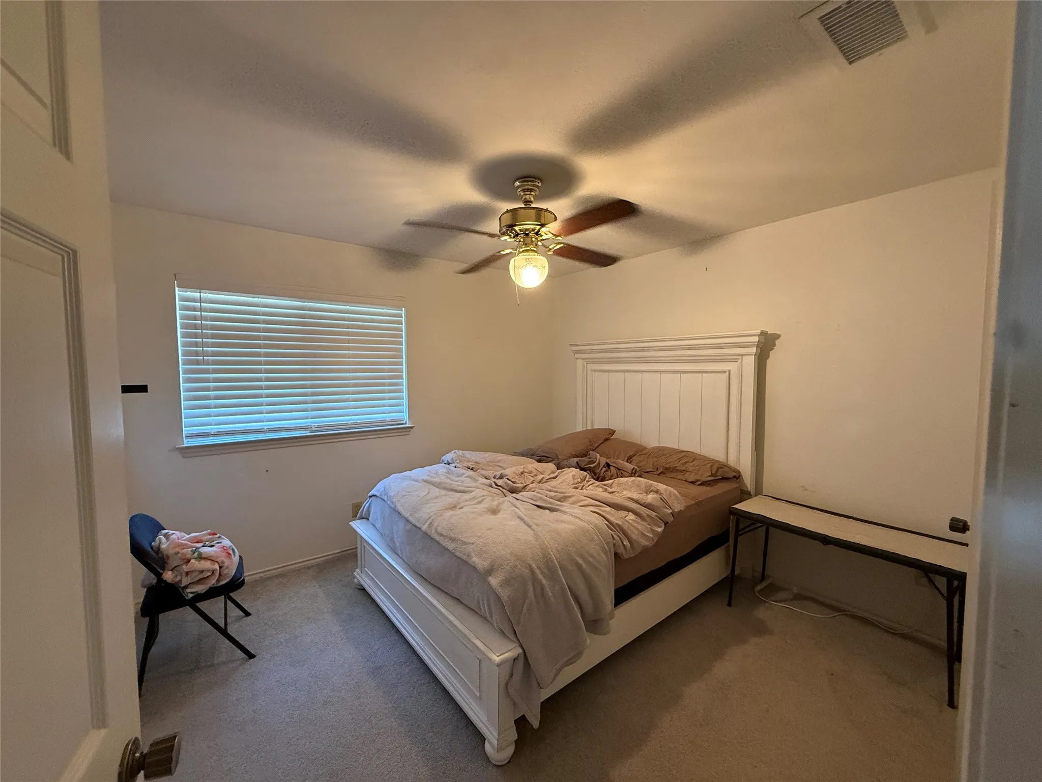 Bedroom with ceiling fan