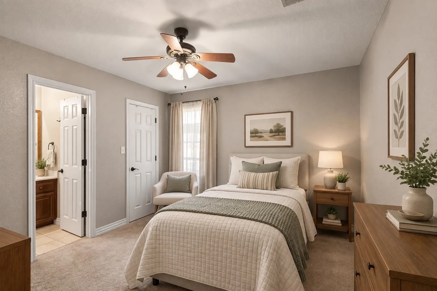 Virtually Staged-with ensuite