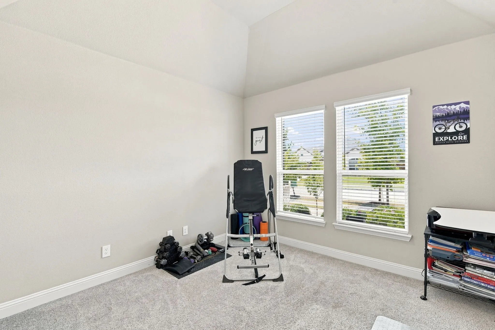 4th bedroom used as office and exercise room