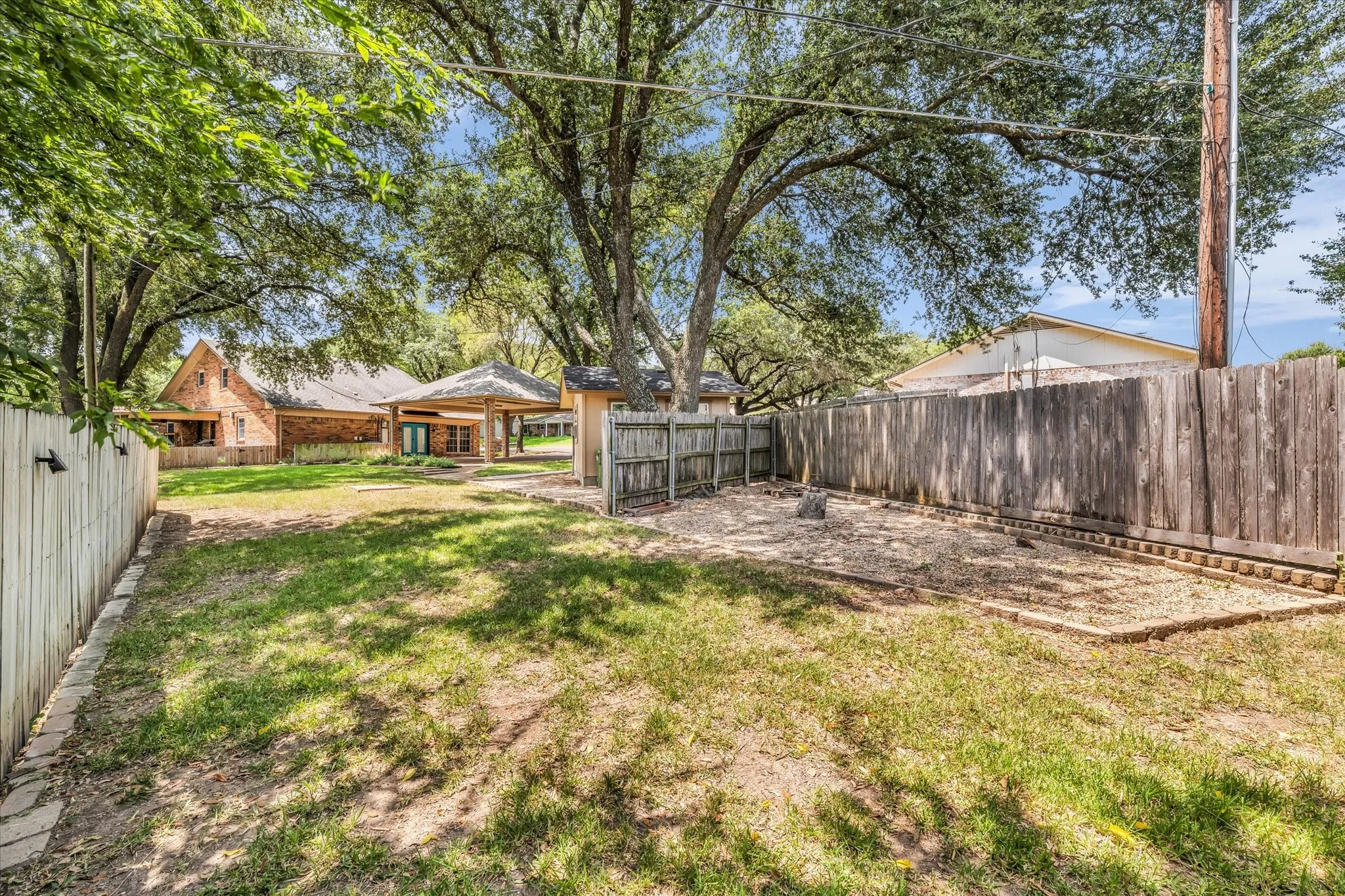 Backyard wide angle.