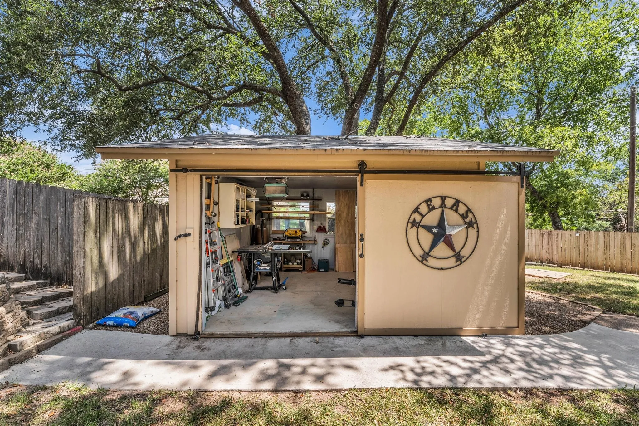 Workshop exterior.