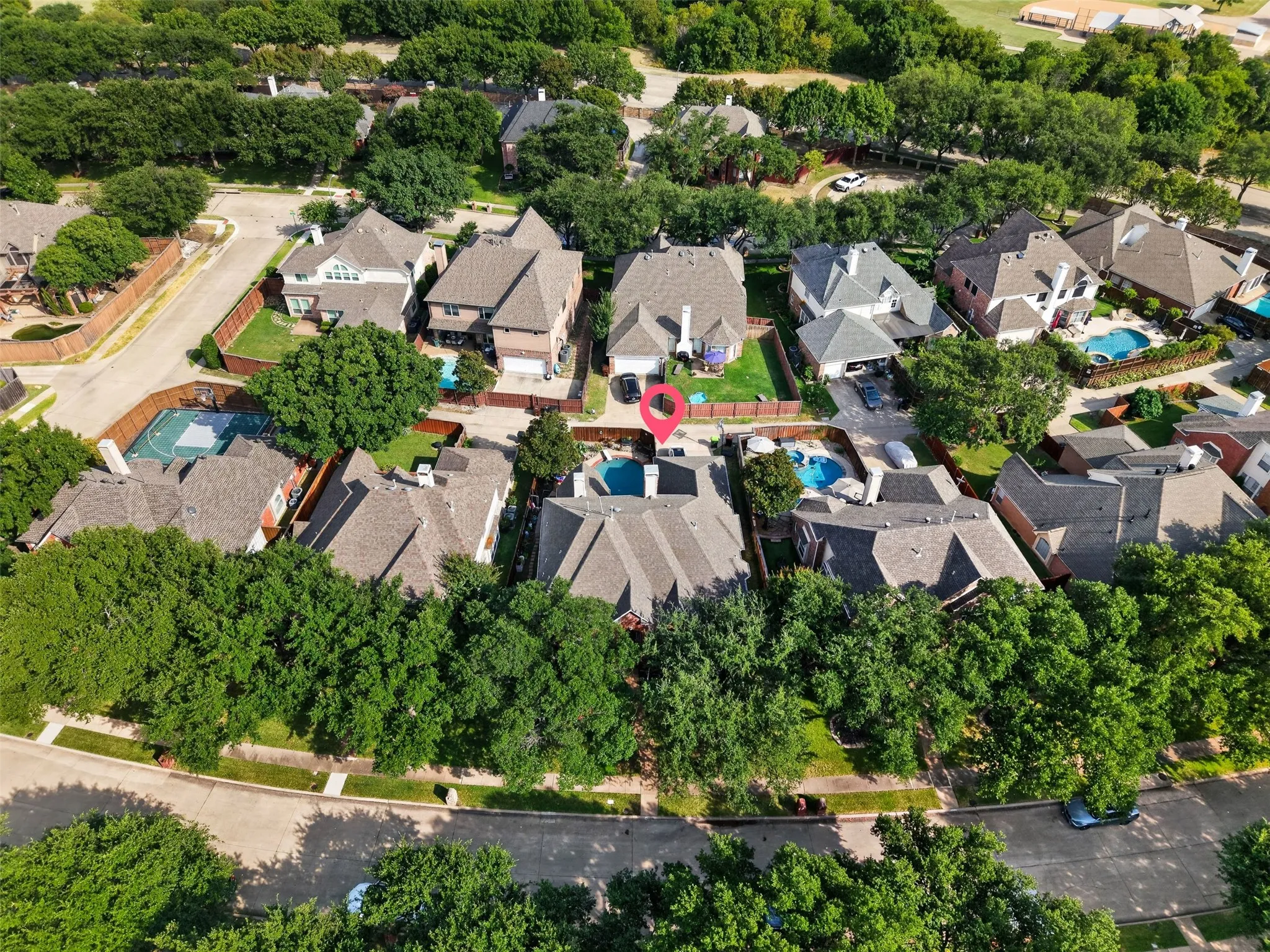 View of lovely neighborhood in Wellington at Preston Meadows.
