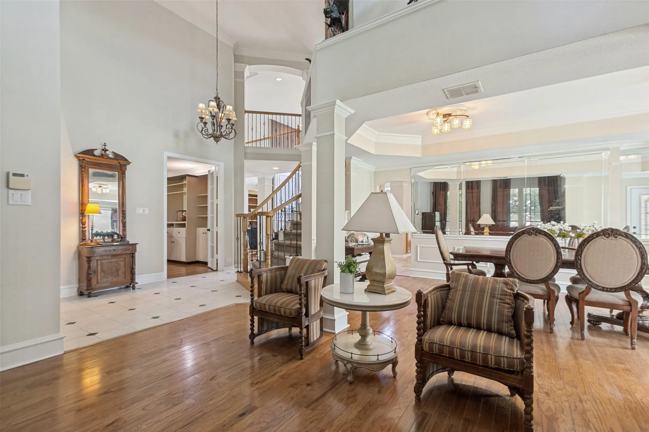 Living Room connected to the Formal Dining Room