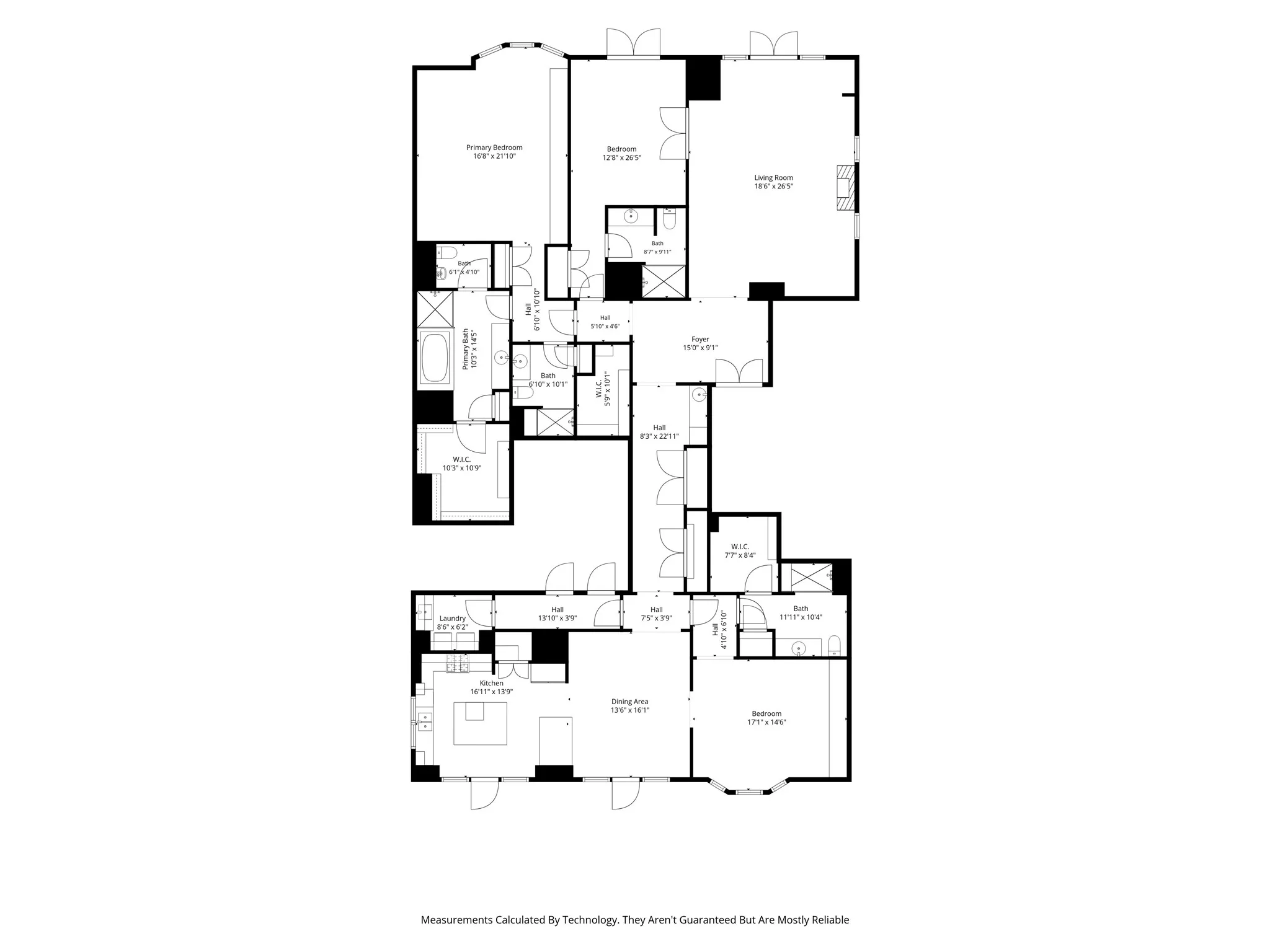 Floor Plan of Suite #10C