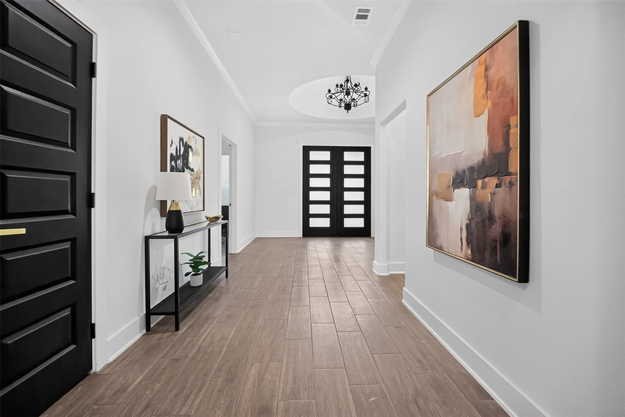 Entry leading to family room
