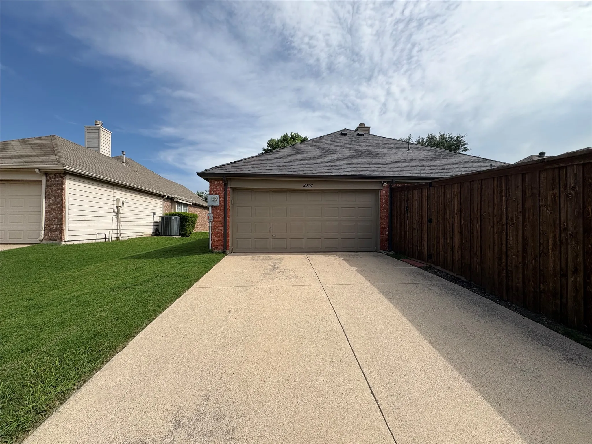 Garage rear entrance