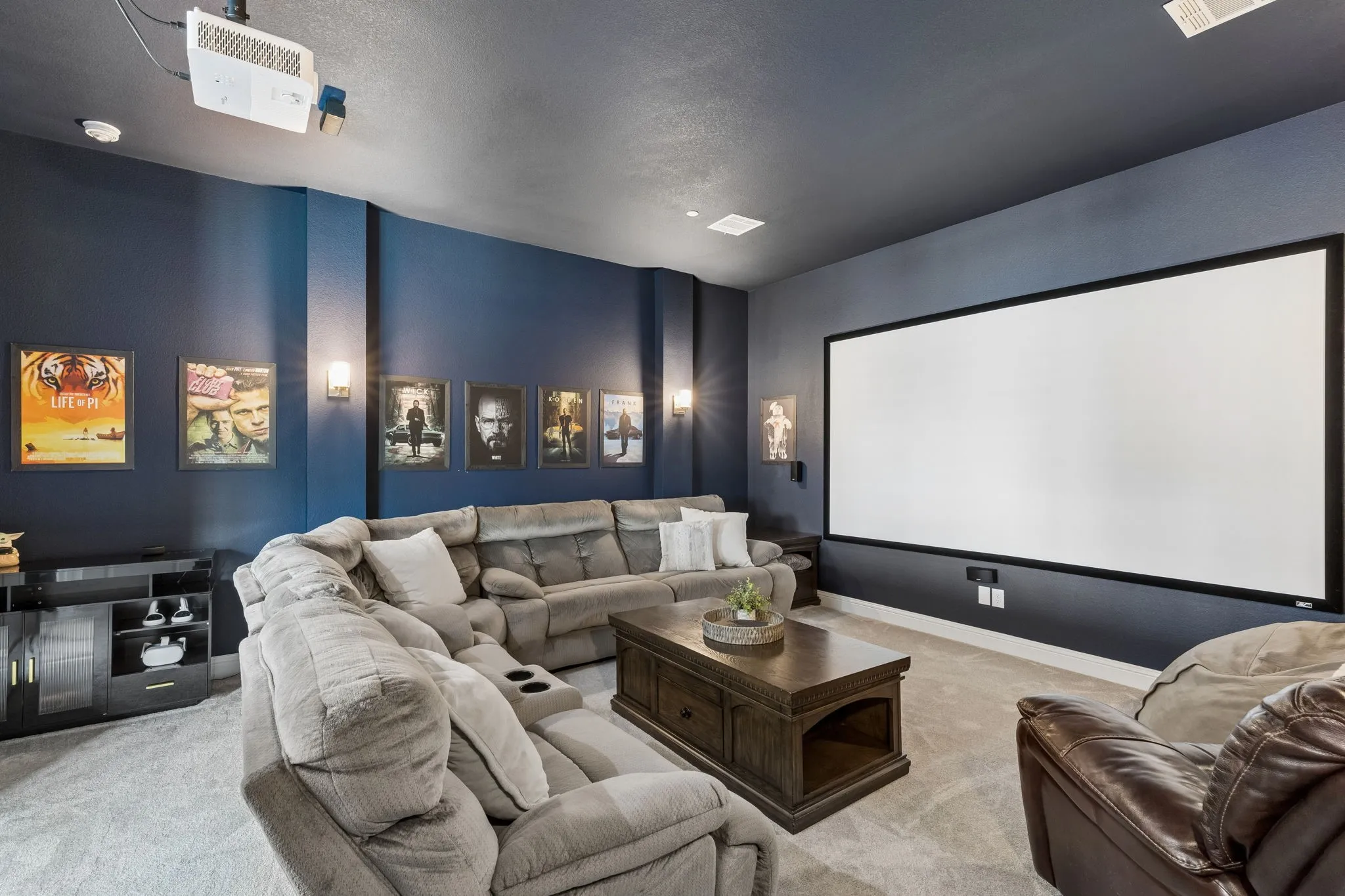 Media Room-Wired for surround sound