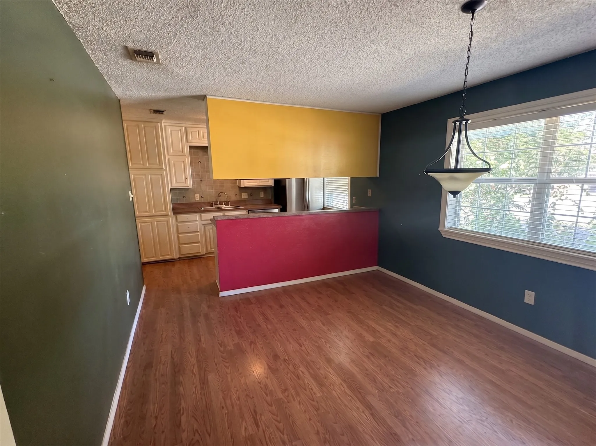 Open concept Kitchen Dining and Living Space