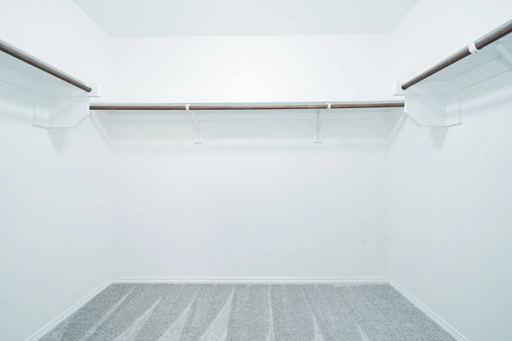 Spacious closet featuring carpet