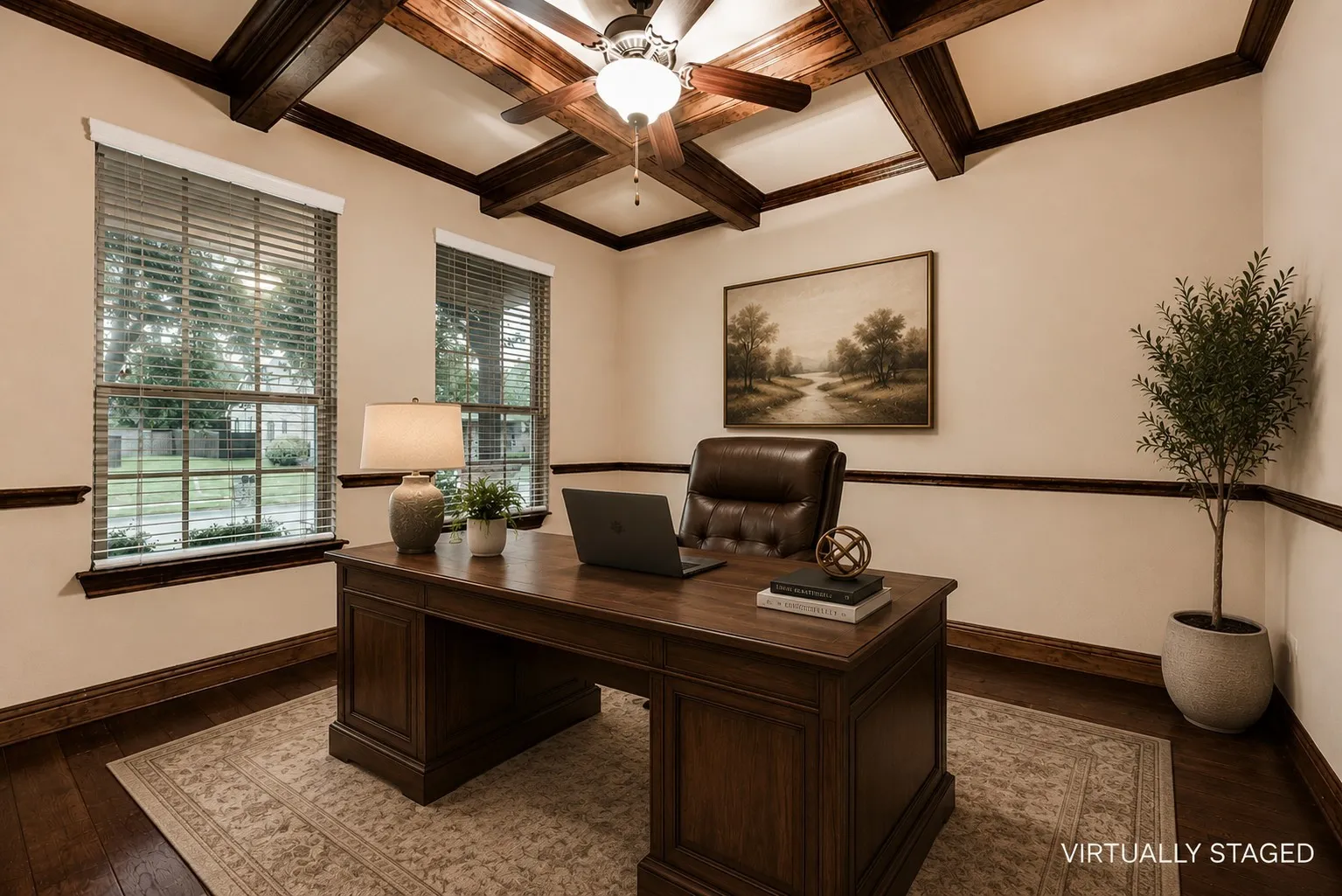 Office - virtually staged