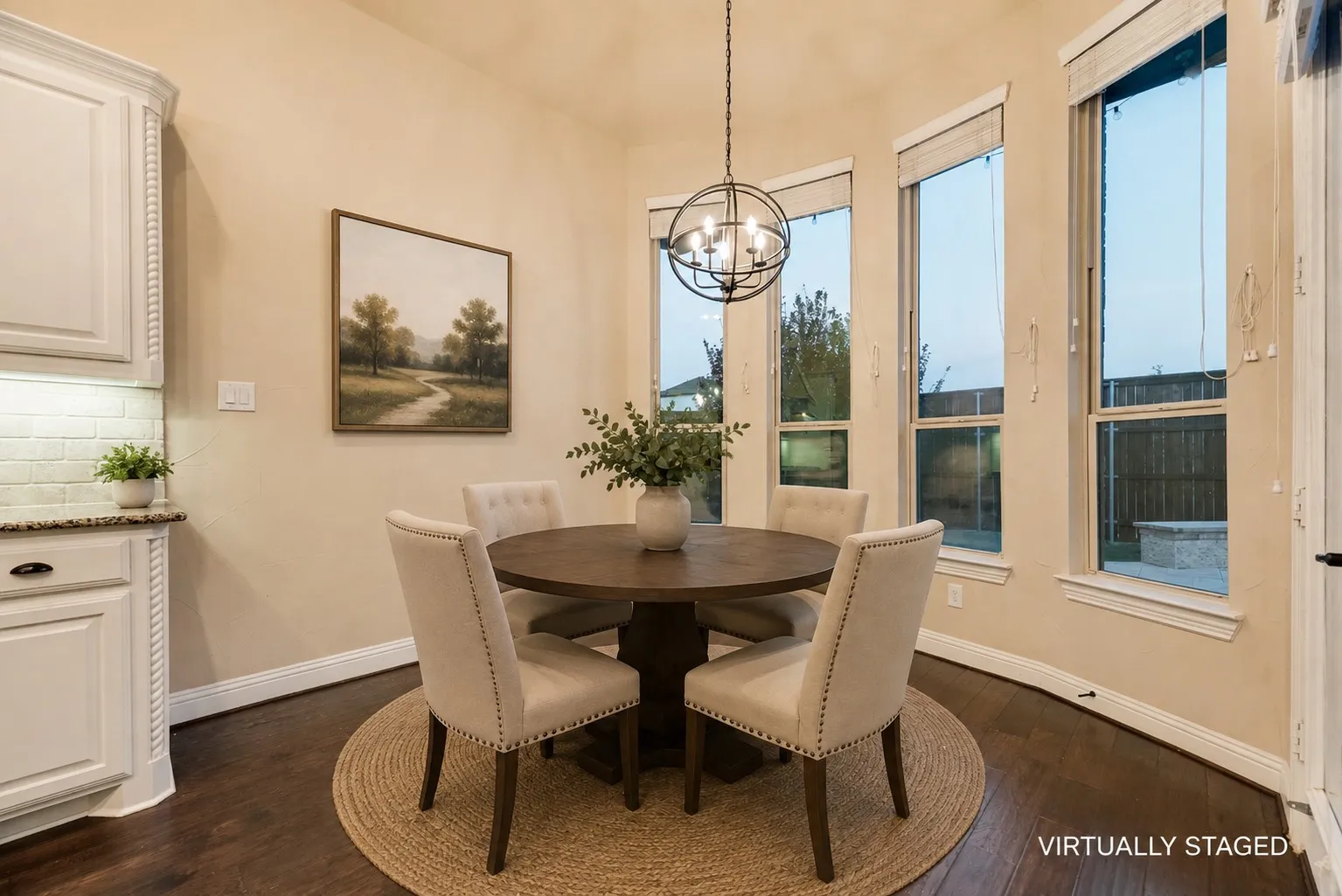 Breakfast area - virtually staged