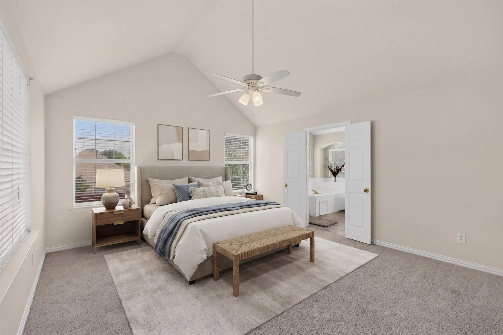 Large primary bedroom