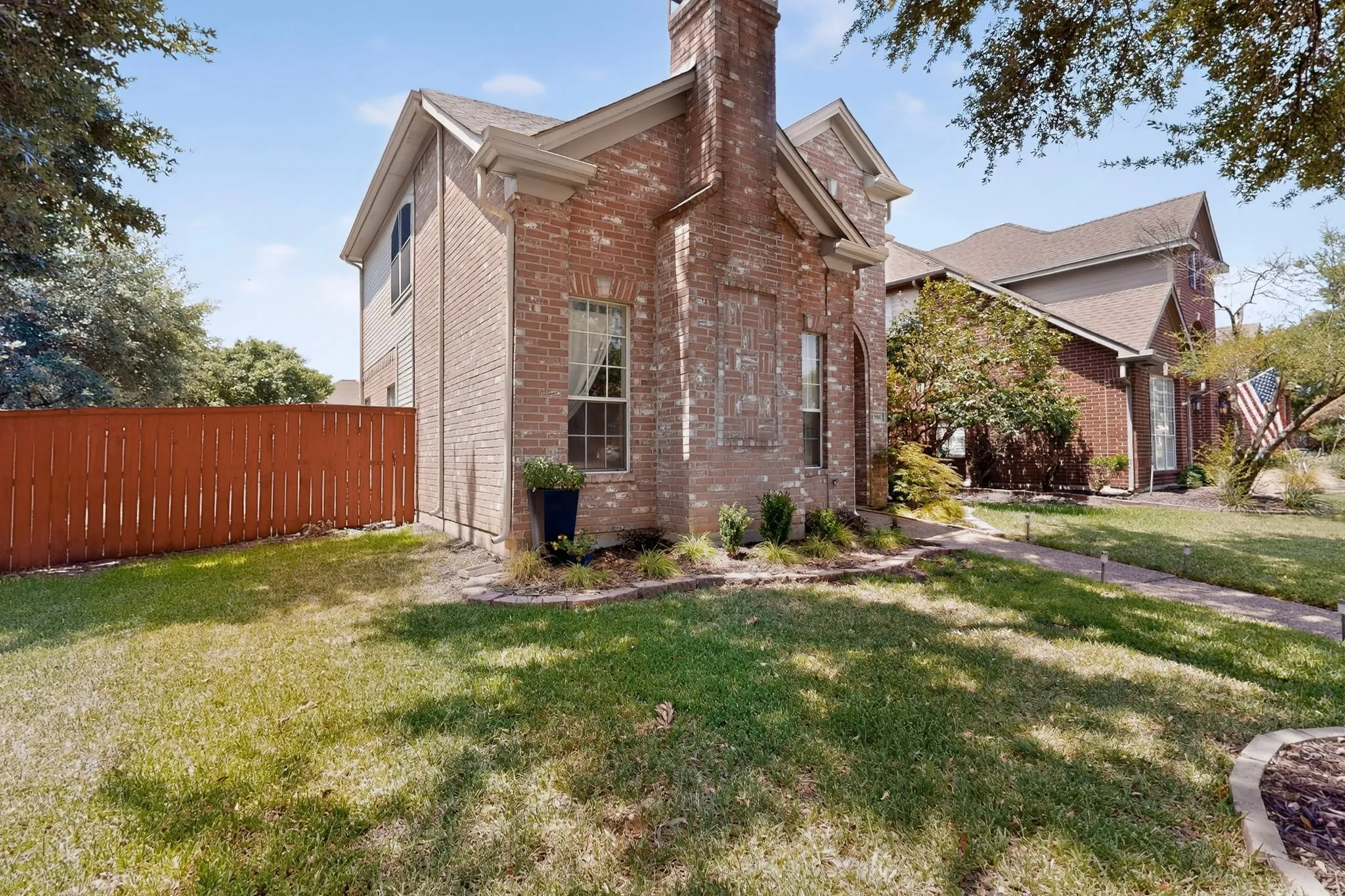 Home is located on a cul-de-sac
