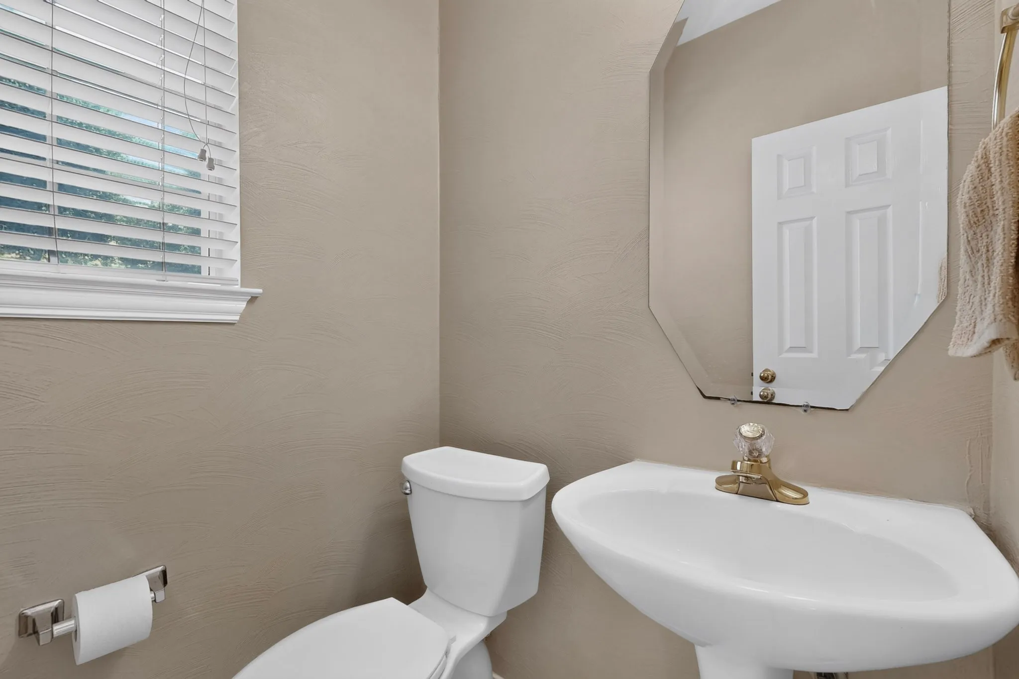 First floor half bath