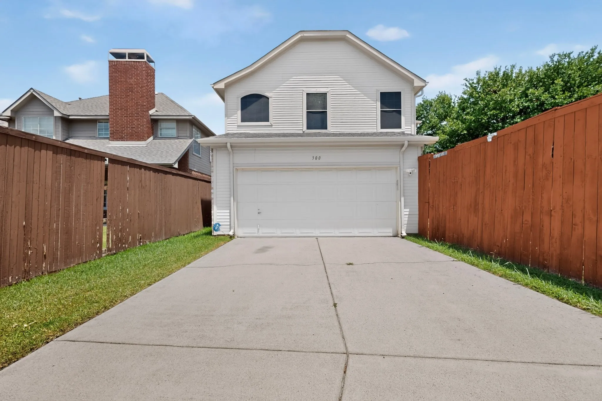 Oversized rear facing driveway