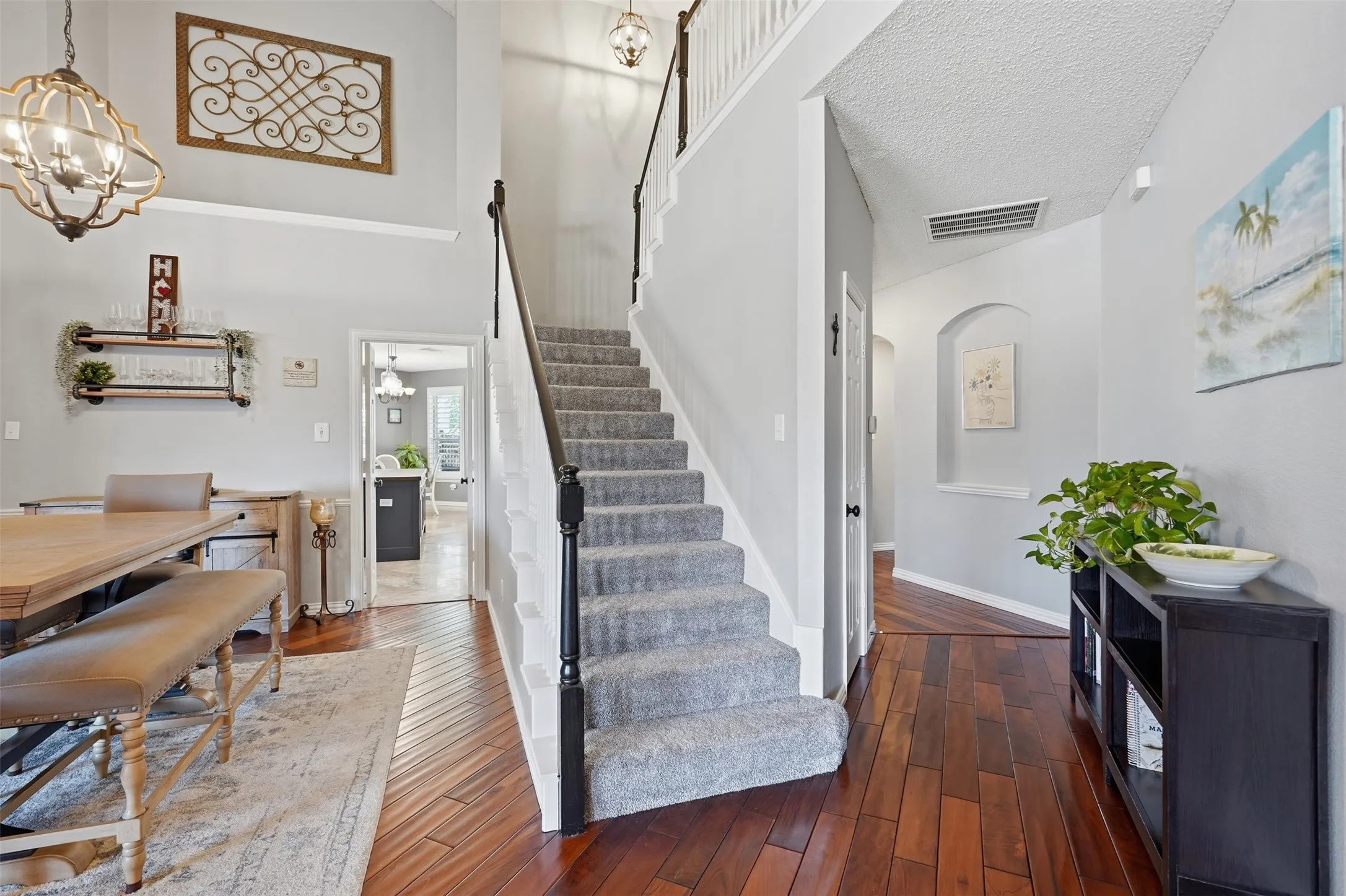 Open concept design that creates a memorable first impression.
