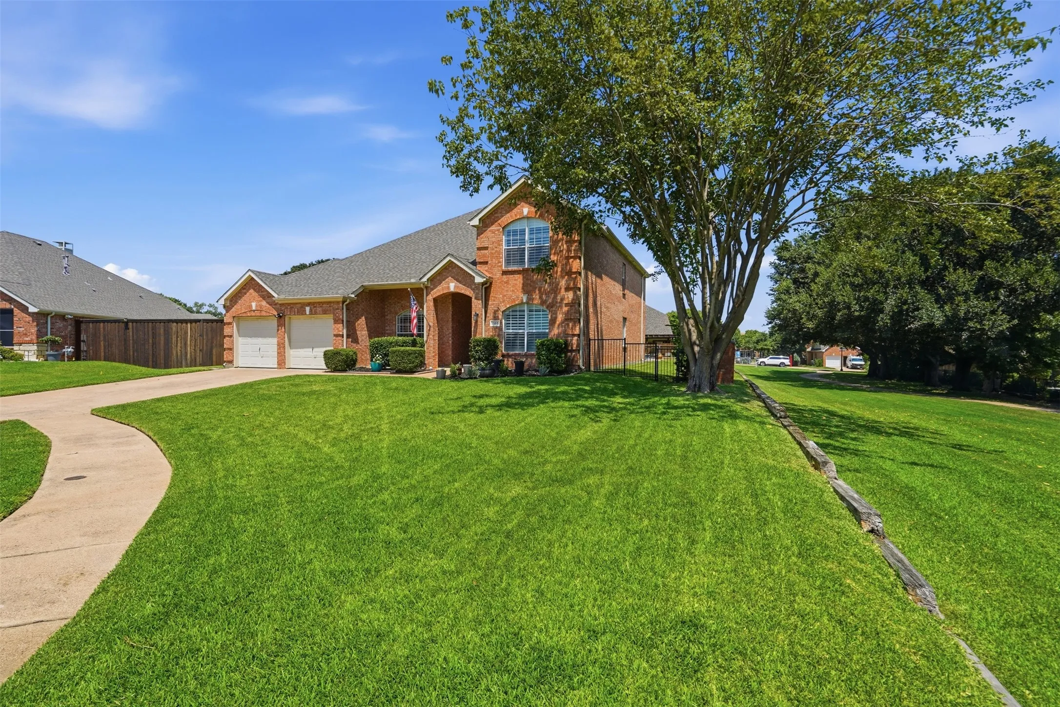 Beautifully positioned at the end of a quiet cul de sac with greenbelt space along one side for added privacy.