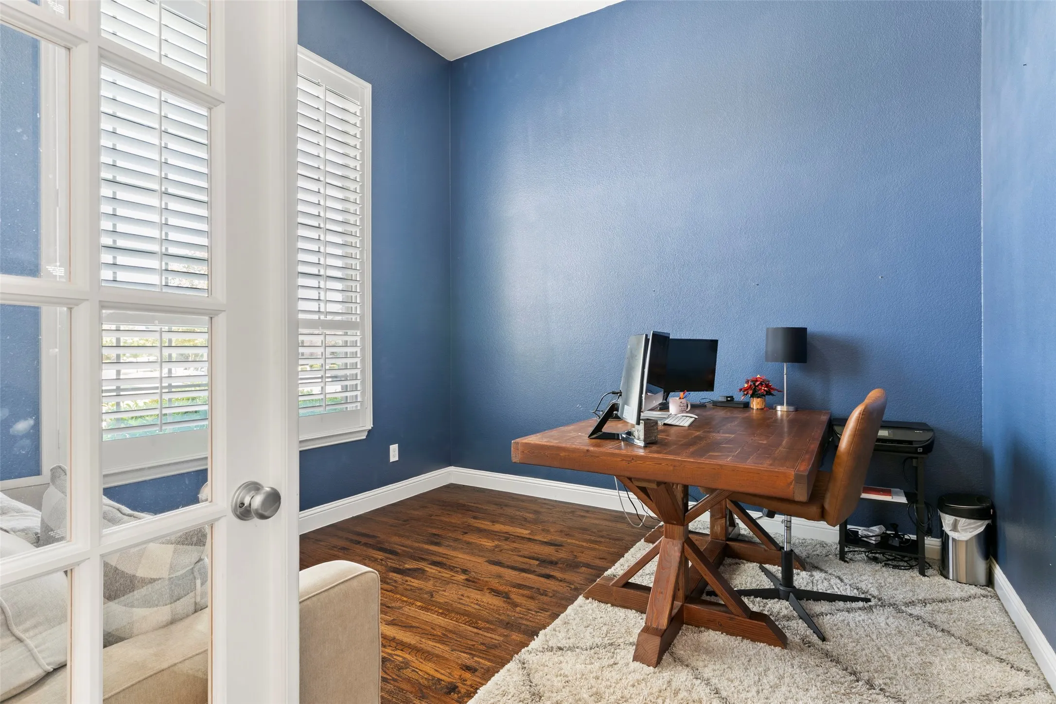 Private Office w french doors